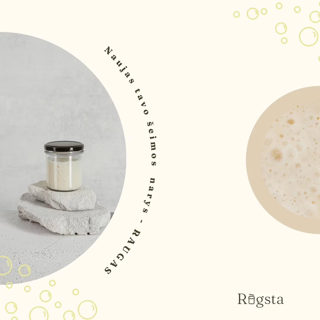 Naujas, o gal jau seniai apsigyvenęs tavo šeimos narys - raugas 🫧
Apie jį galima kalbėti ilgai, bet šįkart atsakome į keletą esminių klausimų, kurie, tikimės padės jį geriau pažinti 💛
O jeigu ir tu nori užsiauginti savo raugą, turime tau pasiūlymą - džiovintus aktyvaus raugo miltelius, pagamintus iš natūralaus mūsų gamyboje naudojamo raugo Pono Burbulo 🪩
Raugo miltelius bei visą priežiūros rinkinį rasi www.rugsta.lt ✨
#sourdough #sourdoughbread #starter #levain #italy #lithuania #yeast #natūralausraugoduona #raugas #duona #artisanbread #breadmaking #breadstagram🍞 #baking