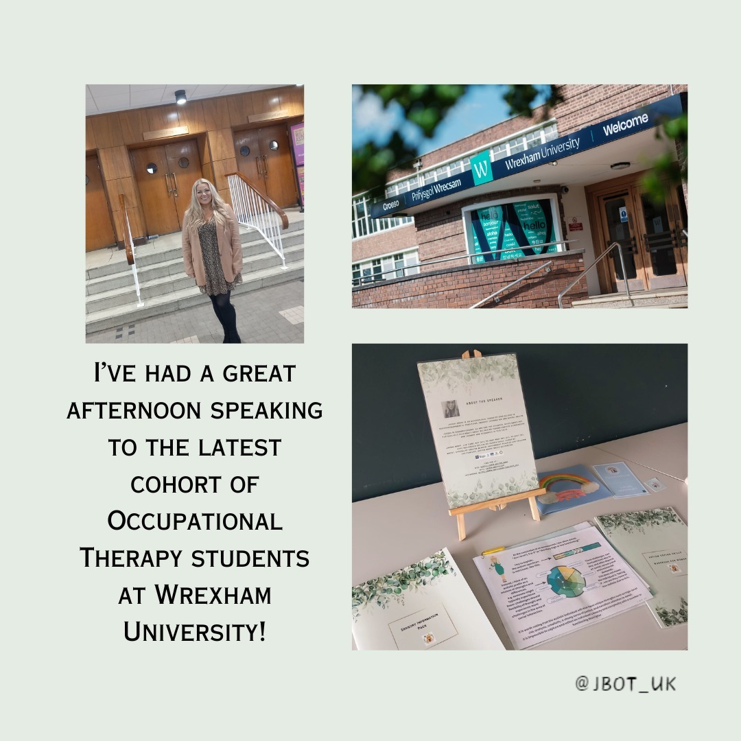 As a Wrexham Glyndwr Alumni, it was a pleasure and a privilege to speak to the latest occupational therapy cohort and share my own experiences with them.
Wishing the whole cohort luck in this exciting endeavour!
#FutureOfOccupationalTherapy #Wrexham #WrexhamUniversity #PayingItForward #OT #Alumni #Study #OTDegree