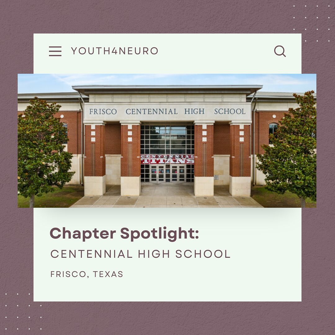 Youth4Neuro is beyond excited to introduce a new chapter at Centennial High School! Can’t wait to see what they accomplish.
Want to start your own chapter and gain leadership experience AND be on the Y4N Chapter Board? Join now by filling out the form in our bio!
#youth4neuro #y4n #neuroscience