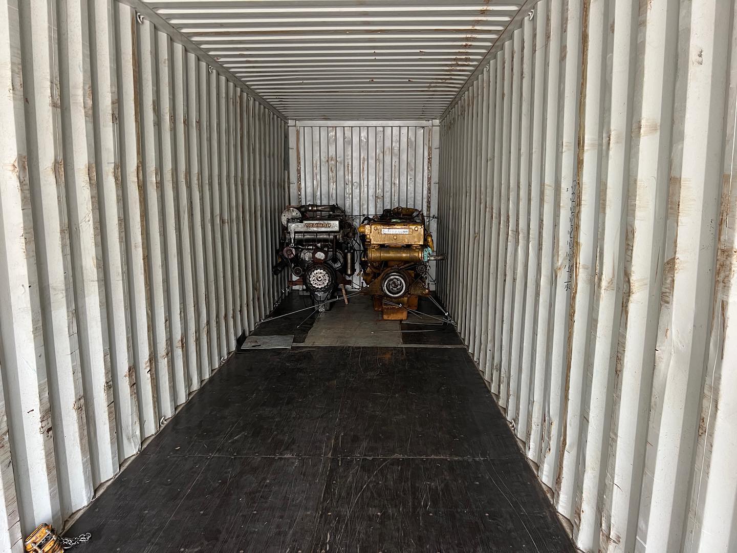 We’ve completed a container loading during September. The container will arrive beginning of November.
DM me if you are interested in any of the engines.
We’ve also got few outboard engines, a lot of meter panels and ship parts.
