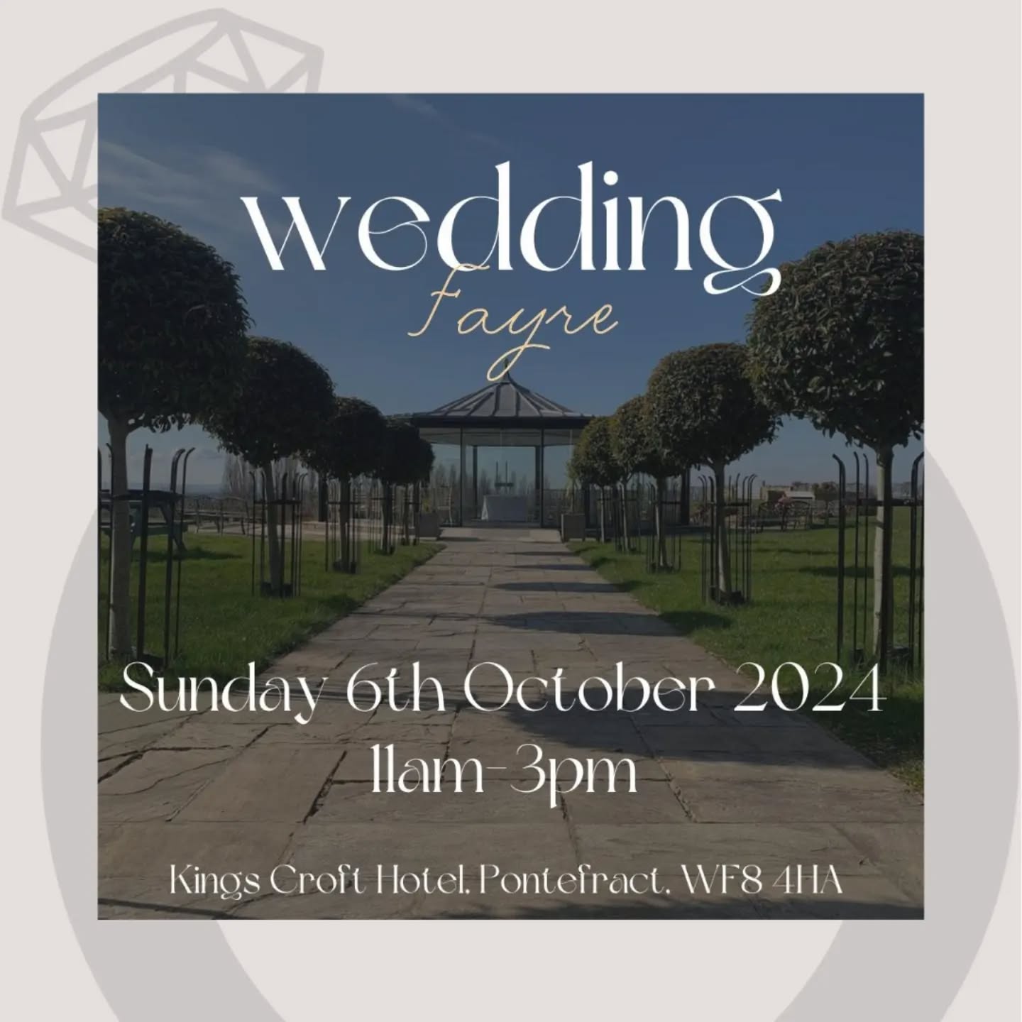 Wedding Fayre presented by @kchotel
Find us at King's Croft Hotel this Sunday - Details below:
• Saturday 6th October 11:00AM - 3:00PM
• King's Croft Hotel
• Free Entry
• Over 25 Regional Suppliers
• Plus So Much More!
#yorkshireweddingfayre
#weddingfayre
#yorkshirebride
#bridetobe2024
#bridetobe2025
#bridetobe2026
#limgscroft
