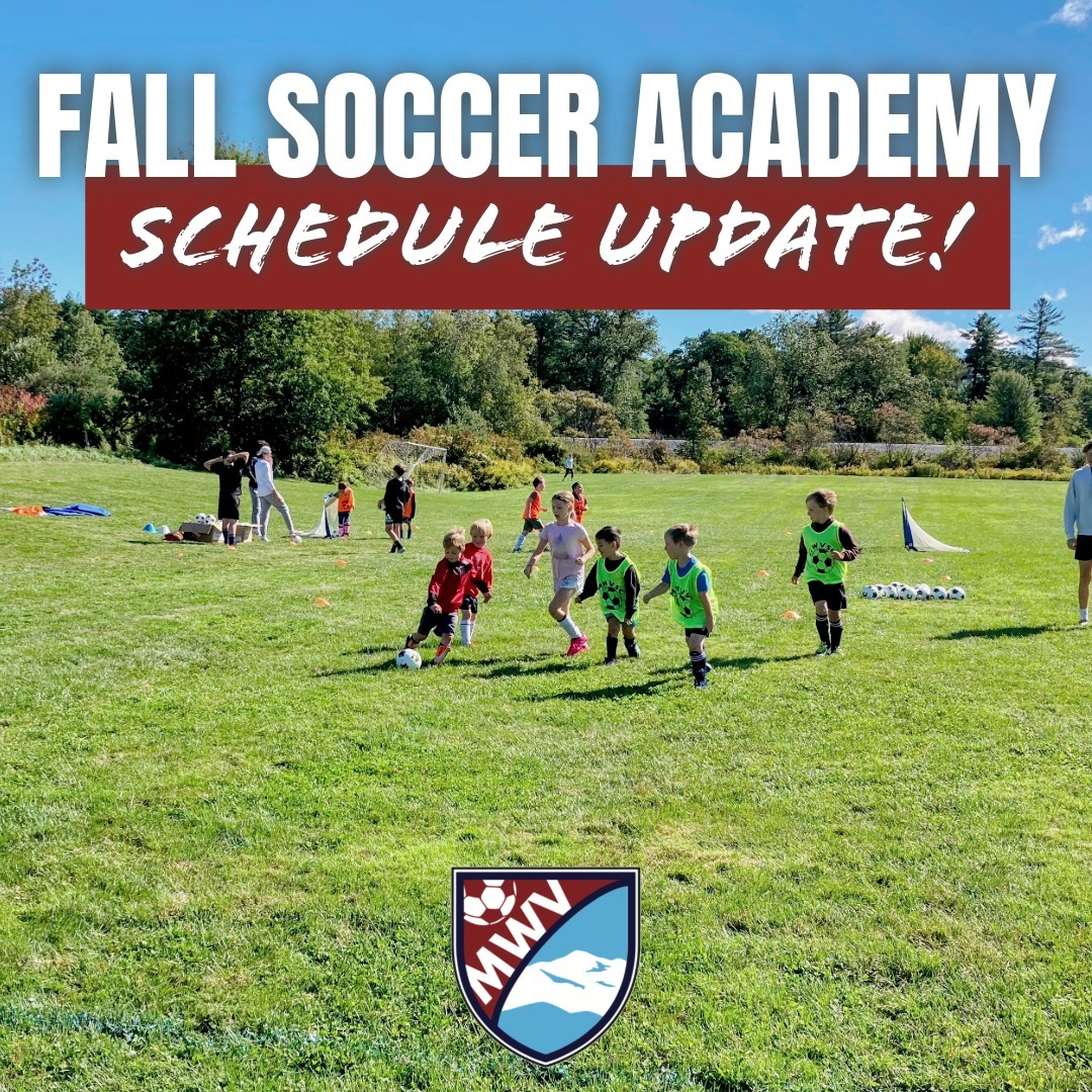 There will be NO Sunday Soccer sessions this Sunday, October 6th due to logistical conflicts. This session will be added on to the end of the season and held on Sunday, October 27th.
The U6-U10 age group will have a Tuesday evening session (tonight) to make up for last week’s rain out, and this week’s Thursday evening session will be held as normal.
As a reminder, there are no sessions Oct 10th or 13th.
The schedule on our website has been updated with all changes.