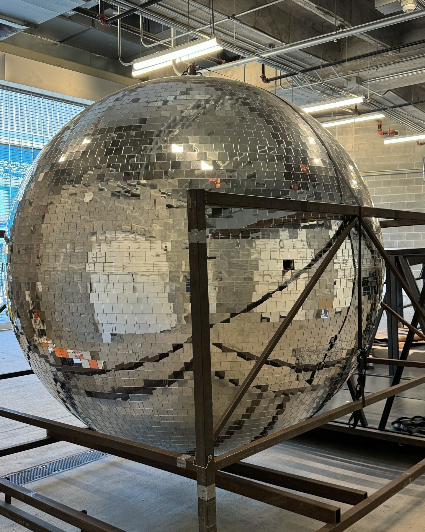 What can we say? We bring the party to every set, one gigantic disco ball at a time.🕺🪩 #BTS #PartyOnSet