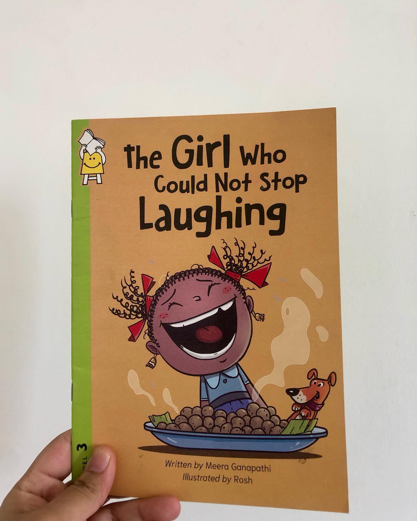 The girl who could not stop laughing
By Meera Ganapathi
Illustrated by Rosh
T. Sundari from class 4-B has an unusual problem—she laughs uncontrollably. And she laughs a lot! Her untimely giggles often land her in trouble, but no matter how hard she tries, Sundari can’t seem to control it. The problem? Just about anything can set her off—even a simple word like “bonda.”
Determined to find a solution, Sundari takes a methodical approach, creating lists of her triggers, but nothing seems to work. As a last resort, she turns to her older brother, Skandu anna, a scientist, to see if he can help her stop her fits of laughter. Will he be able to fix Sundari’s problem?
This delightful book will have you laughing right alongside Sundari as she navigates the challenges of her uncontrollable laughter. Beyond the humor, the story touches on deeper themes, like the subtle pressure of traditional gender roles. Girls are often told to laugh less, speak less, and not draw too much attention to themselves. I grew up accepting these norms, even when they didn’t feel quite right.
One powerful message from the book is that “So long as you’re not hurting anyone’s feelings, there’s nothing wrong with a good laugh.” It reminds us that children shouldn’t be dimmed by societal expectations—they should be allowed to simply enjoy being themselves. Sundari’s journey helps her realize there’s nothing wrong with her; in fact, her laughter is a gift that brings joy to her and others.
The illustrations by Rosh perfectly capture T. Sundari’s many moods and infectious laughter, making her all the more lovable.
Ideal for kids aged 4+ years. #kidsbookstagram #kidsbookreview #kidlit