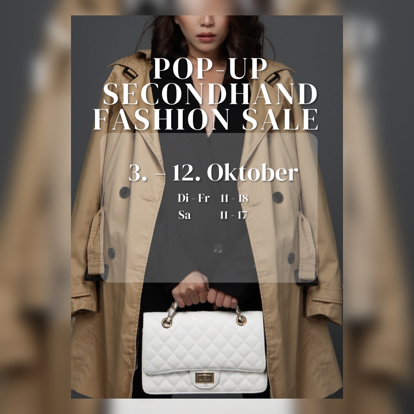 Oftmals ist der Kauf von Secondhand Kleidern etwas anonym. Manchmal kennen wir die Geschichte und die Menschen hinter den Stücken, manchmal kann man sie sich ausdenken. 💭
Nun aber wird es die einmalige Gelegenheit geben, die Geschichten ganz persönlich zu hören! 👀
Ab heute hosten wir einen Pop-Up Sale mit hochwertiger Business und Freizeit Kleidung und Accessoires, und ihr habt die Chance die vorherige glückliche Besitzerin der Artikel persönlich kennenzulernen. 💃 @doriemassumi
#secondhand #vintage #popup #zurich