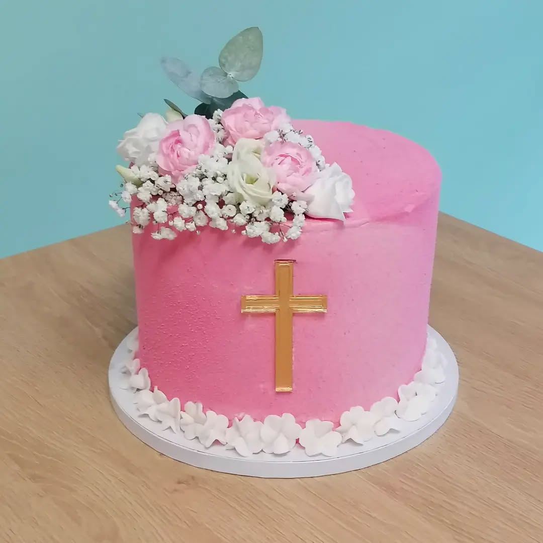 Slavnostní dort na křtiny #dortnakrtiny #sladkepohladi