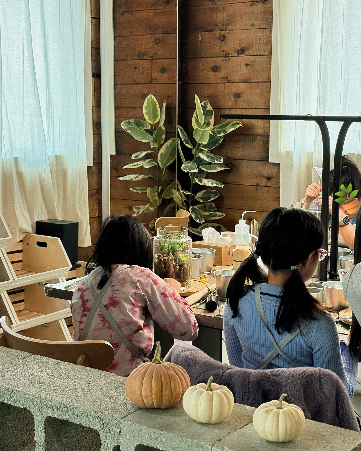 Creating tiny worlds together – a perfect autumn craft for little hands 🍂🌱