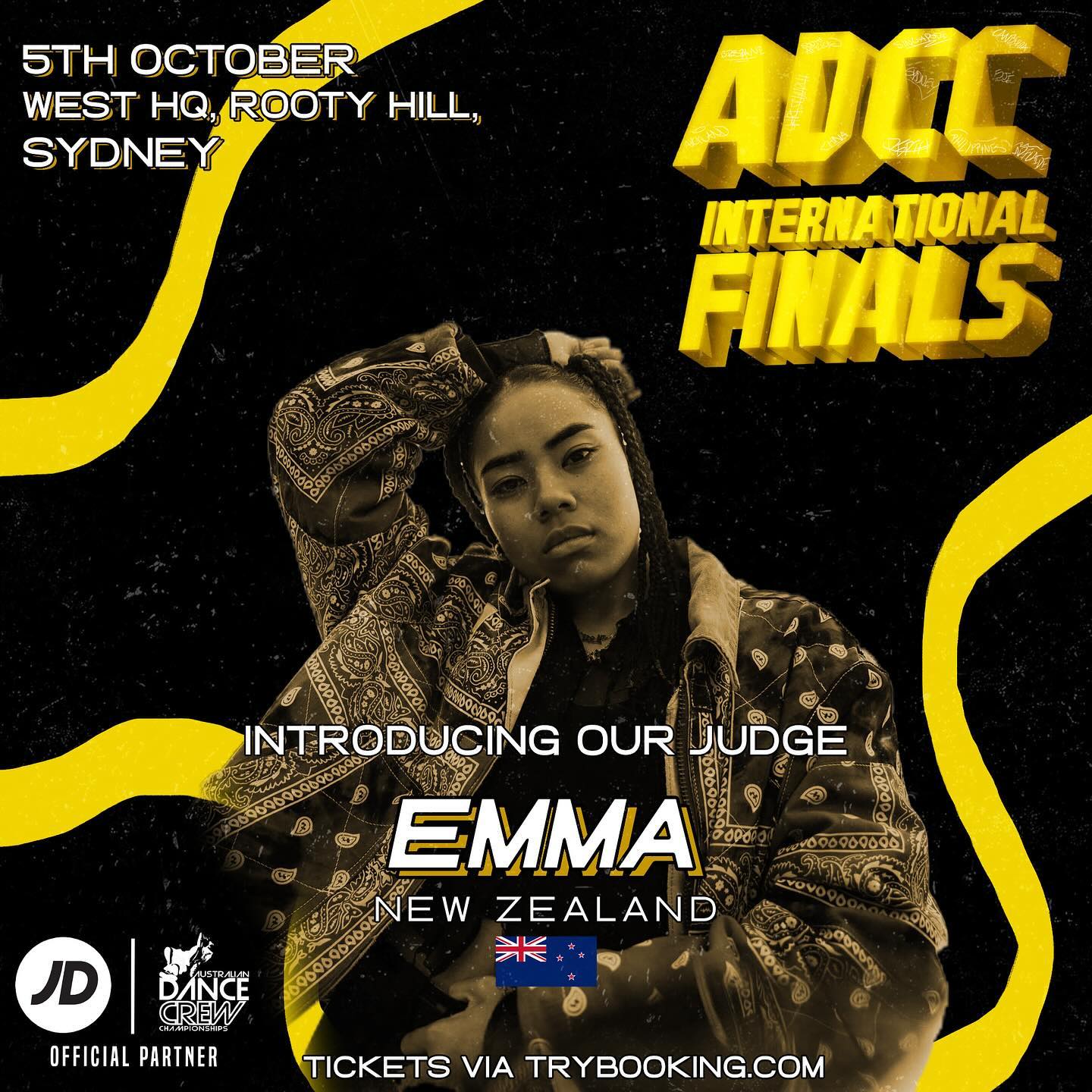 Our last superstar judge on our epic international panel, welcoming Queen @emmahuch 🇳🇿🤎
Emma has been part of the New Zealand dance scene for 18 years as a dancer, performer and choreographer. Emma has danced alongside Saintz Dance Academy, Freshmans and The Collective, both at national and international competitions. Emma was also briefly featured internationally with the TV show Street Woman Fighter 2 and is currently under the Jam Republic agency. She continues to teach internationally and wants to focus on growing her dance skills.