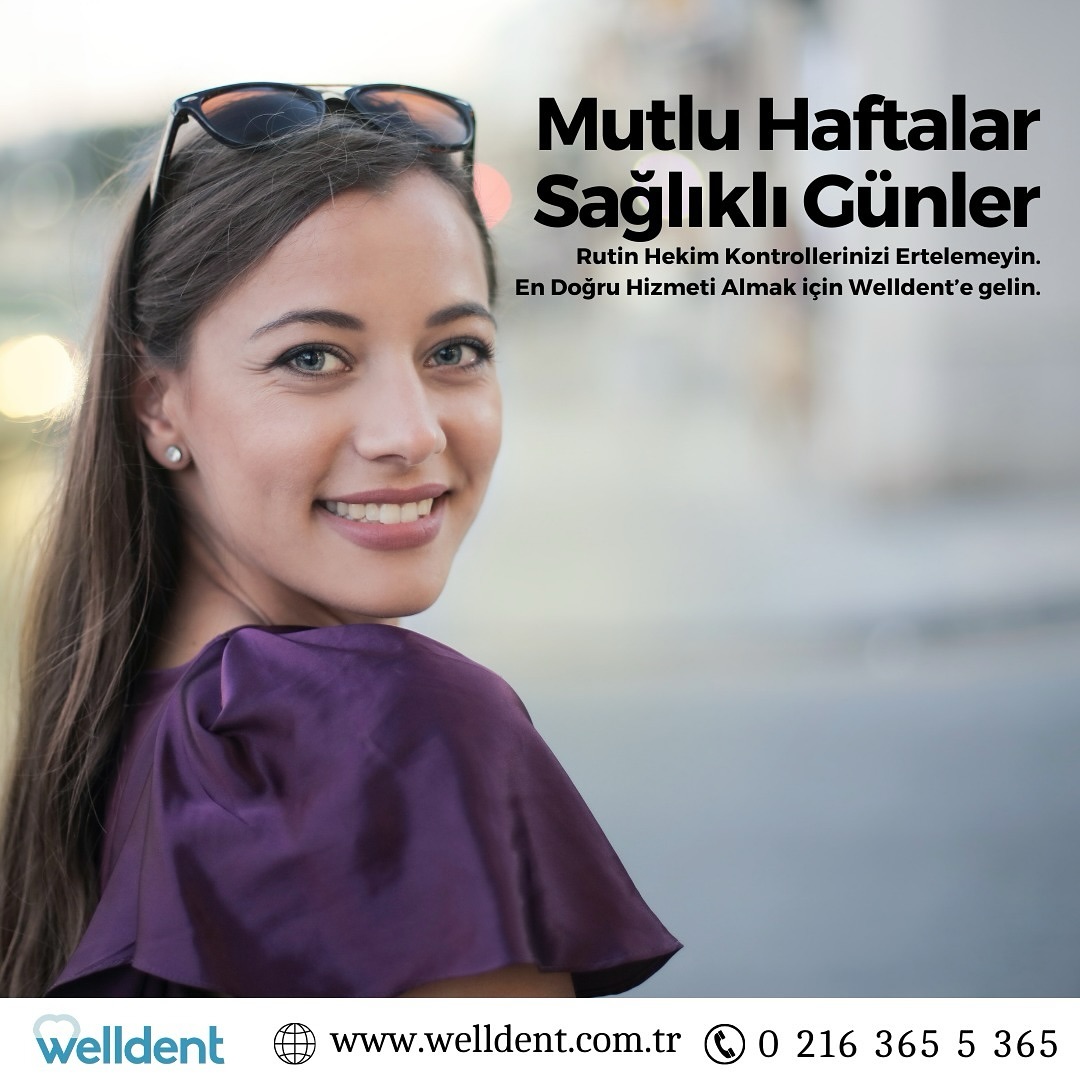 Mutlu Haftalar, Sağlıklı Günler. 😊
📌 Rutin Kontrollerinizi İhmal Etmeyin. 🦷
#Welldent #SağlıklıGülüşler #BirÖmürTebessüm #WelldentDişKliniği #TatlısuMahallesi #Ümraniye
#Şerifali #İstanbul #DişSağlığı #DişHassasiyeti #DişTemizliği #DüzenliBakım #WelldentİleGülüşler #İyiHaftalar #MutluGünler #Günaydın #MutluSabahlar