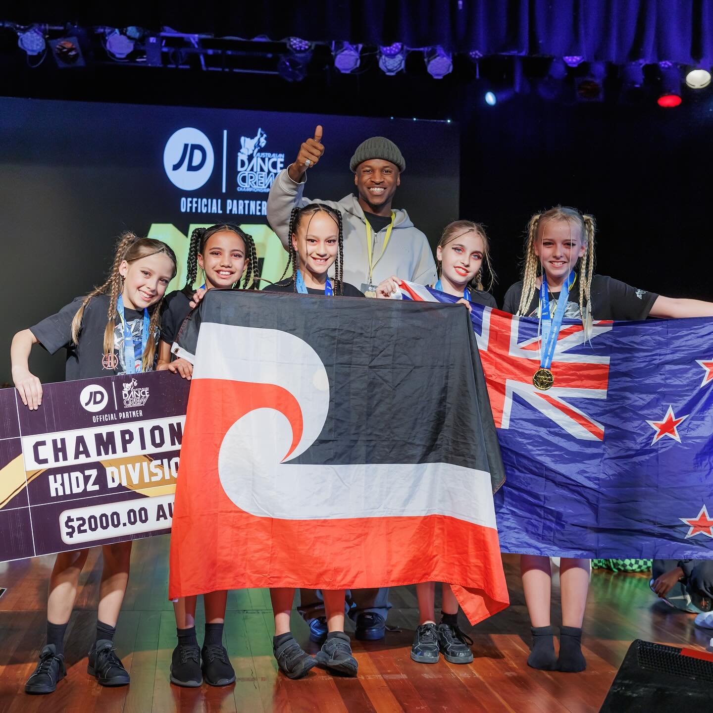 Our very first ADCC International Finals was one for the books. What a huge day with over 2 sessions, 700+ dancers and welcoming our NZ & Philippines dance fams to the event, for the first time ever. We loved being able to bring both countries together, to celebrate our cultures and to battle out for the big cash prizes and medals 🇦🇺 🇳🇿 🇵🇭 🥇 🥈 🥉
We want to congratulate every single dancer who performed on Saturday. Your hard work and sacrifices all paid off. Be proud of yourselves and all you have achieved this year 👏🏽
Huge thanks to everyone that came to support our dancers on the day! Huge thanks to the studios/choreographers/crew managers for all you do to get the dancers on stage.
We’d like to say a special thanks to our official sponsor partner for the 2024 Finals @jdsportsau and we look forward to working with you again 🤝🏾
To our host @j.happyfeet_ you deserve a huge shout out for not only hosting our show for 10+ hours straight, but for engaging and caring about every single performance on stage, right up till the very last one. You’re a real one fam☝🏽
To all our judges thank you for all your time with the hardest job of the day, appreciate y’all @indigosagala @emmahuch @willynoir @__itsjohnny 🤎
To our dream team, you made it all possible!! Can’t thank you all enough. 🙏🏽
Videos/photos and feedback will be emailed to everyone soon.
Huge congrats to the top 3 medal winners for each Division & all our Champions taking out the cash prize pool of the massive $25,000!
We can’t wait to see you all in 2025 🫶🏼
Official results for ADCC International Finals 2024 - Session 1:
Kidz Crew Division
REZPECT MINIZ 242.3 🥇
BITE SIZED BADDIES 236.7 🥈
MINI LOYALZ 219.3 🥉
LIL FLAMES 212
ASTROKIDS 208.8
DIAMOND BREAKERS 207.1
Junior Crew Division
SPLAT PACK 310.7 🥇
THE PUFFS 295.1 🥈
UNDERGROUND 295 🥉
SURGE 294
POCKETSIZED 289.8
RASCALS 280.2
KSTAR TICTACTOE 277.7
IMPERATRIX 270.3
LIL LOYALZ 259.4
PNP JUNIORS 258
MENACE 256.2
HUSH 242.1
Young Gunz Crew Division
CREED 271.2 🥇
KLAWZ 257.7 🥈
LIVIN LOYALZ 248.8 🥉
RIOT 247.3
A.O.K 246.6
HOT CHILLI STEPPERZ 243.2
THE BLINGS 239.1
RUTHLESS 218.1
*Remaining results in comments