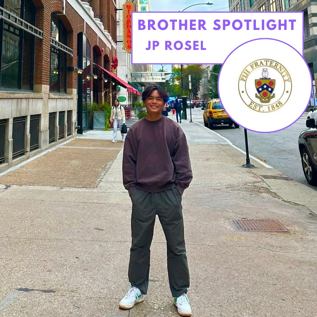 BROTHER SPOTLIGHT: JP Rosel '27
Major: Exercise Science
Hometown: Okinawa, Japan
A general background of JP:
I am a Filipino American who grew up in Japan and California. I also went to an international boarding high school in Thailand. I have been playing soccer since I was 7 years old, my favorite candy is Reeces Pieces, and I am a big dog lover.
What are you involved with at OWU?
I am the president of the OWU Soccer Club the PR chair for Horizons. I am also a part of FIJI and am on the Esports team for CS2 and Valorant.
What is your favorite FIJI memory?
My favorite FIJI memory was our formal last spring.
Where do you see yourself post-graduation?
I see myself in Columbus attending OSU for my masters in Sports Medicine.
If you could be another brother for a day, who would you be?
I would be Cooper, as he's the president, and he's just a great role model as a person and as a brother.
What advice would you give to everybody in the chapter?
Just be yourself, get involved, and get close to your brothers, as they are brothers for life.
JP is an outstanding member of our fraternity and we are proud to call him a brother.
#brotherspotlight #phigammadelta