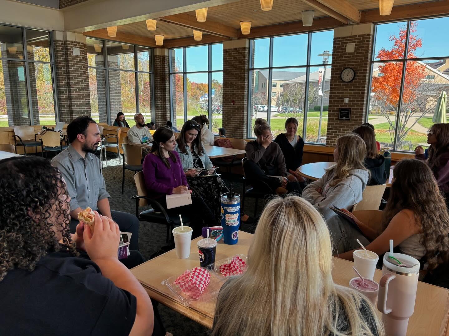 We had a great discussion on @ursulinecollege of Register #1 by @andrewaydin and @val_delandro right before the election! @valentinolzullo @katie.trostel @hayleyverdi @goodtroublepro @kellysued