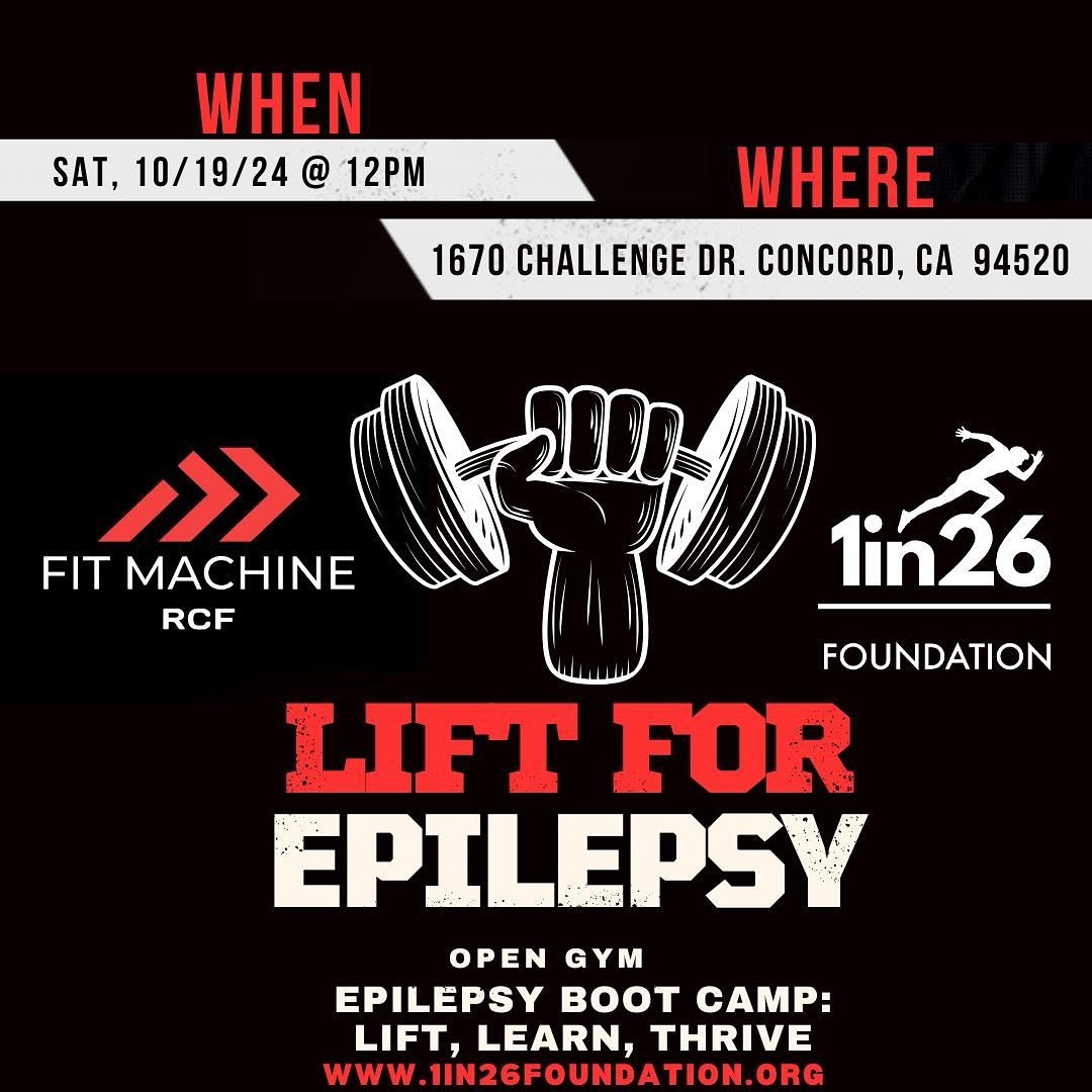 BAY AREA🚨 it’s time to lift for a great cause! 🏋🏽♂️🧠 Join us for #LiftForEpilepsy with a day of strength training, education, and spreading awareness in the community! Let’s get moving, get strong, and have a blast together. Bring a friend and get ready to lift! 💪🏼
#1in26 #epilepsy #athlete #liftforepilepsy #strength #atrengthtraining #community #spreadawareness #educateyourself #nonprofit #fundraise