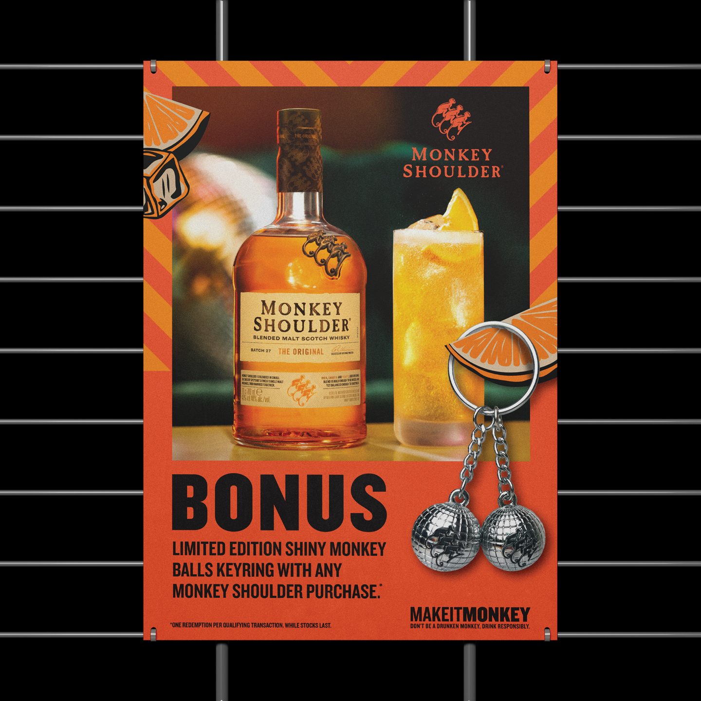 Monkey Shoulder doesn’t do boring, and neither do we! From producing this custom Monkey ‘Disco’ Balls keyring GWP to eye-catching POS kits, we turned this party-ready idea into something that shines! 🕺🙈🙉🙊✨ #MonkeyShoulder #PartyInYourPocket #StormCreativeVibes