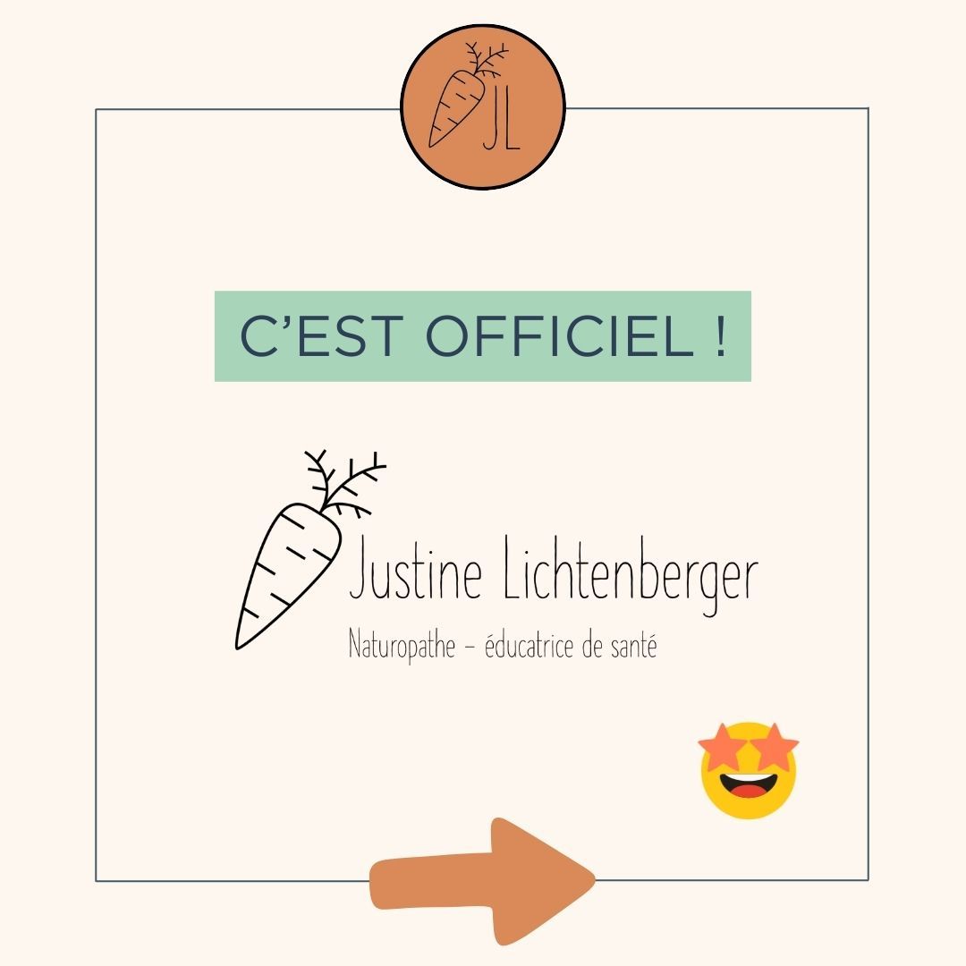 🌿 Me voilà officiellement naturopathe !
Merci @isupnat pour cette formation si complète
🥕 Qui suis-je ?
Je suis Justine Lichtenberger, passionnée, curieuse, autodidacte, et toujours en quête de nouvelles solutions.
Ce qui me guide aujourd'hui, c'est l'humain et l'envie d'accompagner chacun à retrouver son propre équilibre.
Chaque nouveau pied que je met devant l'autre renforce ma conviction que le bien-être individuel contribue à un épanouissement collectif. Nous avons le pouvoir d’améliorer notre bien-être personnel tout en contribuant à quelque chose de plus grand.
Je suis ici pour vous aider à découvrir vos solutions vers ce bien-être global et à les mettre en œuvre avec bienveillance.
Envie de prendre votre santé et votre bien-être en main ? Contactez-moi ! 🥕
#SantéIntégrative #Naturopathie #BienÊtre #PrendreSoinDeSoi #Naturopathe