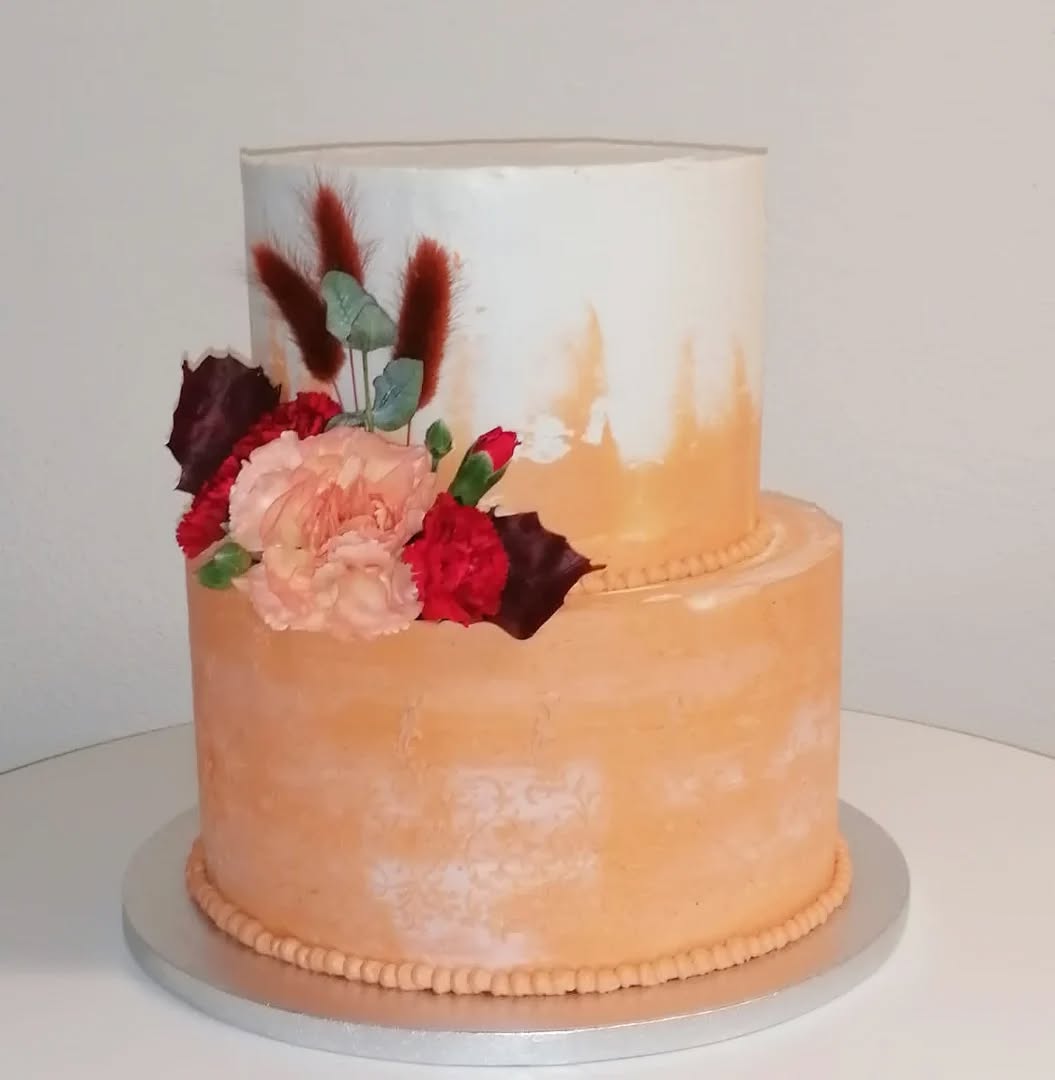 Podzimní narozeninový dort z vanilky a čokolády #autumncake #narozeninovydort #podzimnidort #sladkepohladi