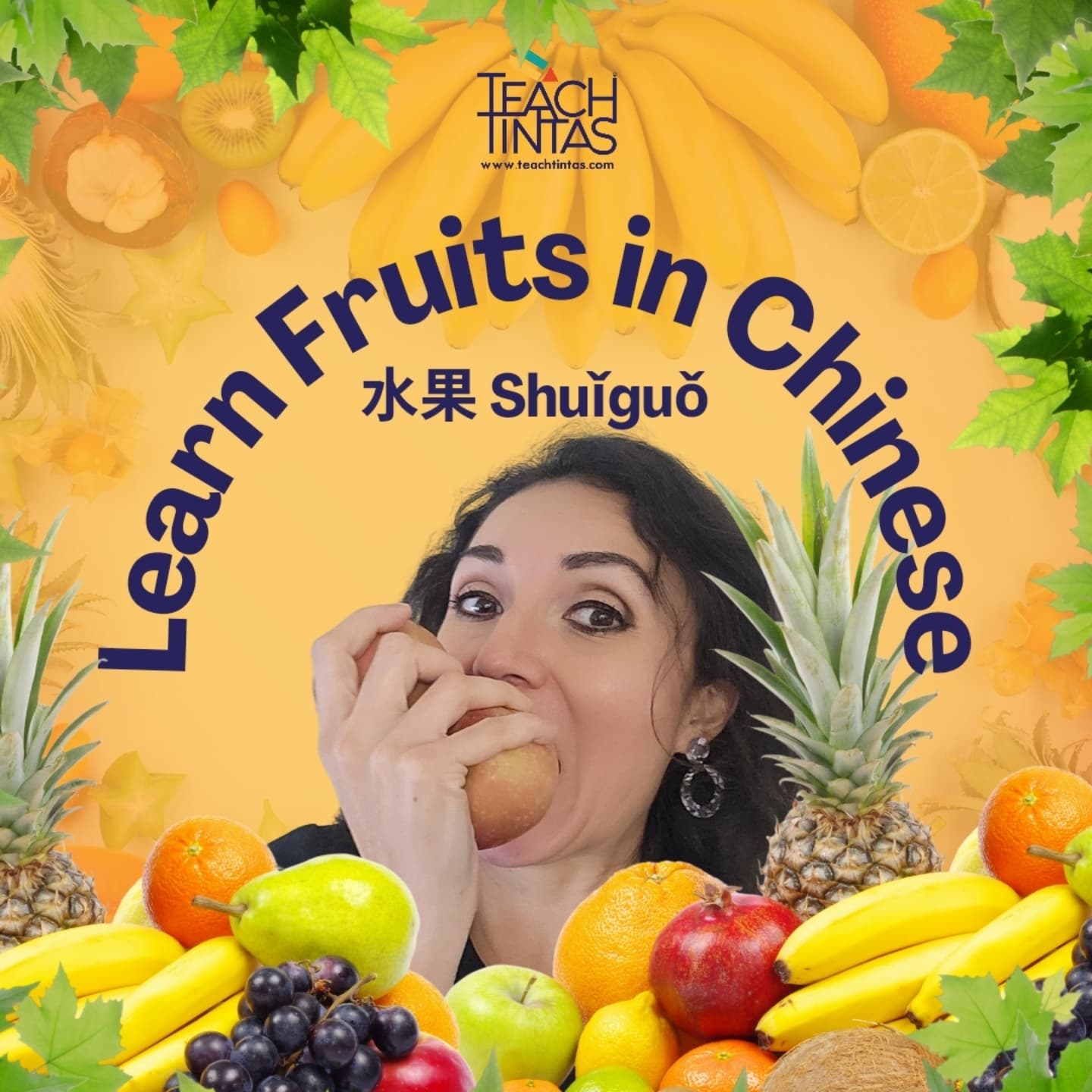 🤔 What's your favourite fruit? I like apples, and you? 😅🍎🍏 我喜欢苹果 Wǒ xǐhuān píngguǒ - 你呢? Nǐ ne? 🤔 #LearnANewLanguageWithTeachTintas #MandarinChinese #chineselessons #learnchineseonline #TeachTintas