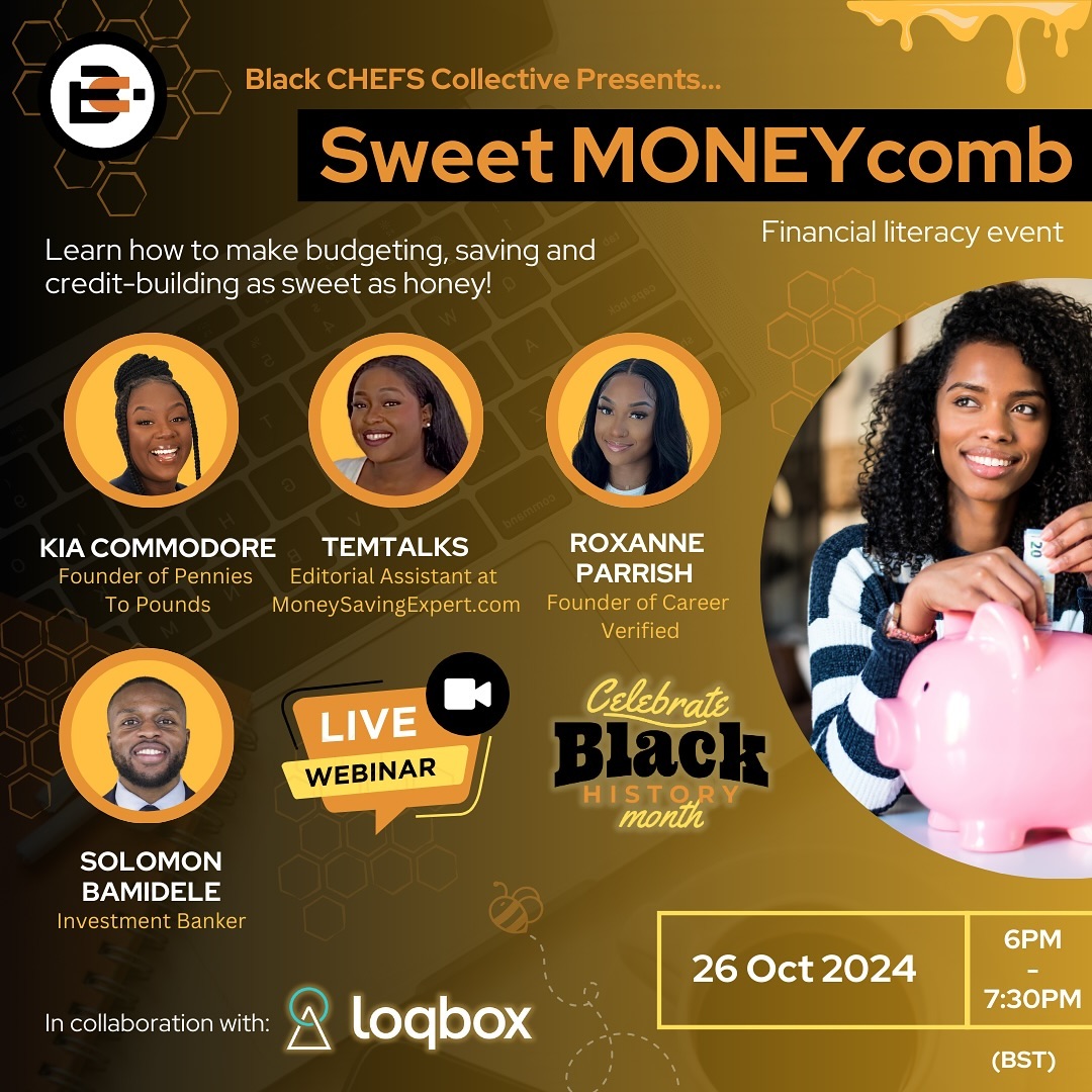 What an event and what a lineup😮💨 As the founder of @careerverified - I’ll be discussing all things financial wellbeing and of course I won’t be leaving out the topic of careers. I’ll be discussing how the two meet perfectly in the middle!
What a way to celebrate black history month and improve your financial literacy💰