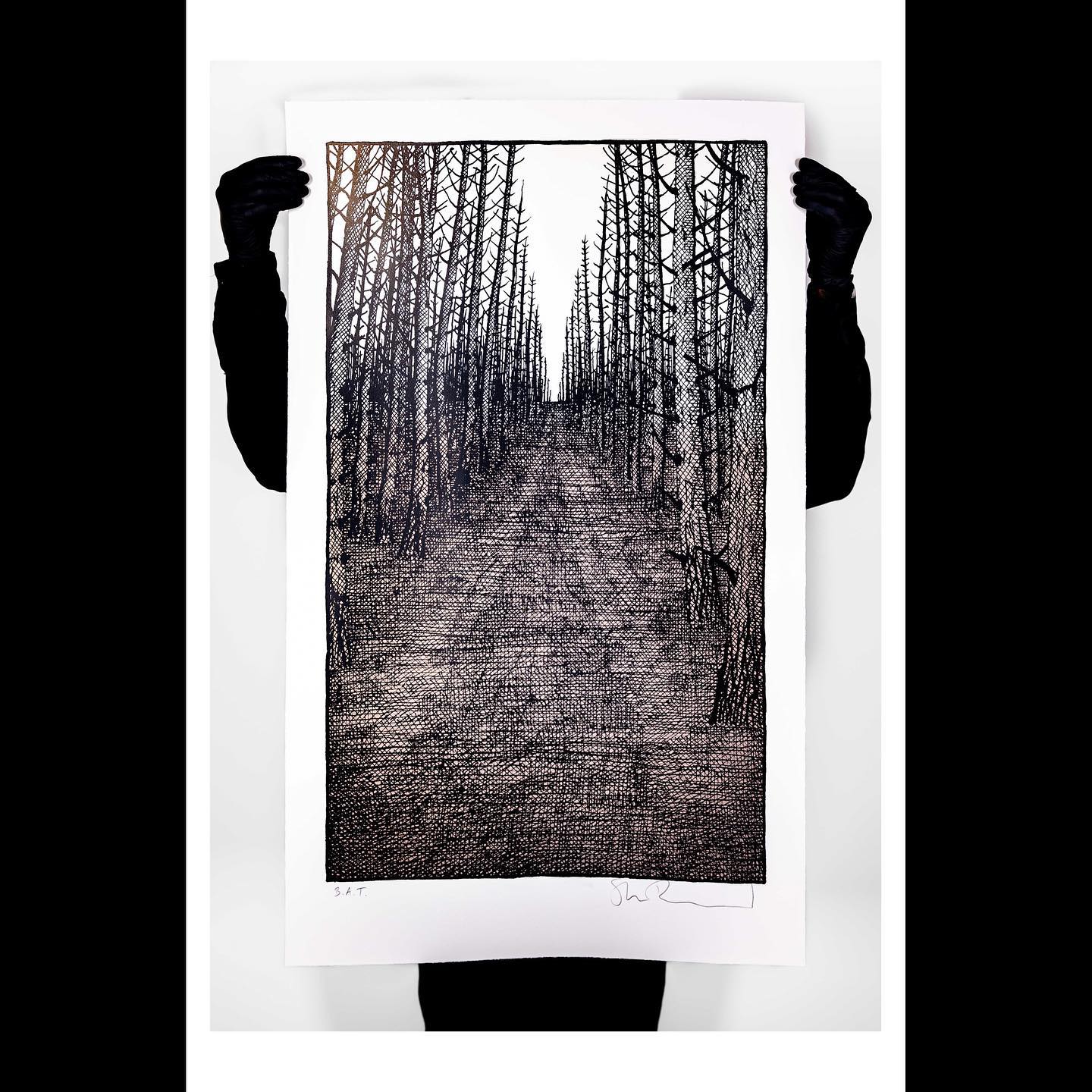 We are delighted to announce that the release of Stanley Donwood’s NEW limited editions NESS- PHOSPHOR will take place on October 31st at 3pm.
This is The Riot After Rain.
It is an edition of 44 in four layers, one of which is a glow in the dark pigment.
Each print is £444
Sets of all three PHOSPHOR prints available. Email the gallery for any enquiries at hello@whistleblowergalllery.co.uk @whistleblowergallery @stanleydonwood @robgmacfarlane