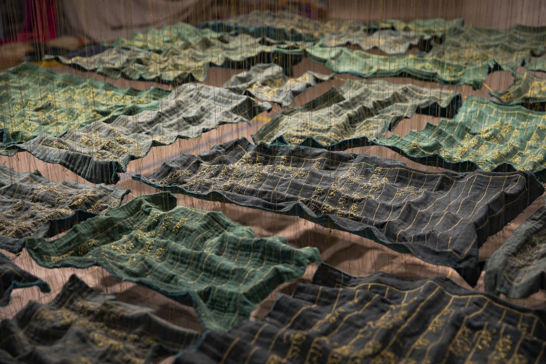 Congratulations to our long-term DAS collaborator, Ashfika Rahman, on winning the Future Generation Art Prize 2024!
The Future Generation Art Prize is a biannual global contemporary art award dedicated to discovering, recognizing, and providing long-term support to emerging artists. The Samdani Art Foundation is proud of Ashfika’s achievement and looks forward to seeing her continue to excel and inspire in her artistic journey.
Ashfika Rahman was also shortlisted for our SAA at DAS in 2018, 2020, and 2023. In 2022, the Samdani Art Foundation (SAF) and FICA presented a collaborative online performance, "Voice to Voice, Screen to Screen," by Amol K. Patil and Ashfika Rahman, launching their project "A Time Comes When We Hear Nothing." The artists received a grant for their project through Stitching Screens, a platform established by FICA and SAF to support artistic collaboration across India, Bangladesh, and the digital space from 2020 to 2021.
The Samdani Art Foundation is also supporting her at the Rijksakademie for two years. If you're in Amsterdam, be sure to visit!
Photographs 1& 2 from DAS 2023
বেহুলা আজকাল (Behula These Days), 2022-2023 by Ashfika Rahman
Commissioned by the Samdani Art Foundation
Courtesy of the artist.
Photograph 3 from DAS 2020
Redeem, 2019 by Ashfika Rahman
Photograph 4 from DAS 2018
The Power Box, 2017 by Ashfika Rahman
Courtesy of the artist.
Photograph 5
'Rebirth of Waters' by Ashfika Rahman from the second iteration of the exhibition 'Very Small Feelings', a collaboration between Samdani Art Foundation and Kiran Nadar Museum of Art. Co-curated by Akansha Rastogi and Diana Campbell with Ruxmini Reckvana Q Choudhury, Avik Debdas and Swati Kumari.
Photograph 6
‘Rape is Political’ by Ashfika Rahman. This work was featured in "Fabric(ated) Fractures," an exhibition at Concrete, Dubai, in 2019. The exhibition was a collaboration between Alserkal Avenue and the Samdani Art Foundation, aimed to amplify the voices of artists from Bangladesh and South and Southeast Asia, building on the previous exhibition ‘There Once Was a Village Here’ held at the Dhaka Art Summit in 2018.