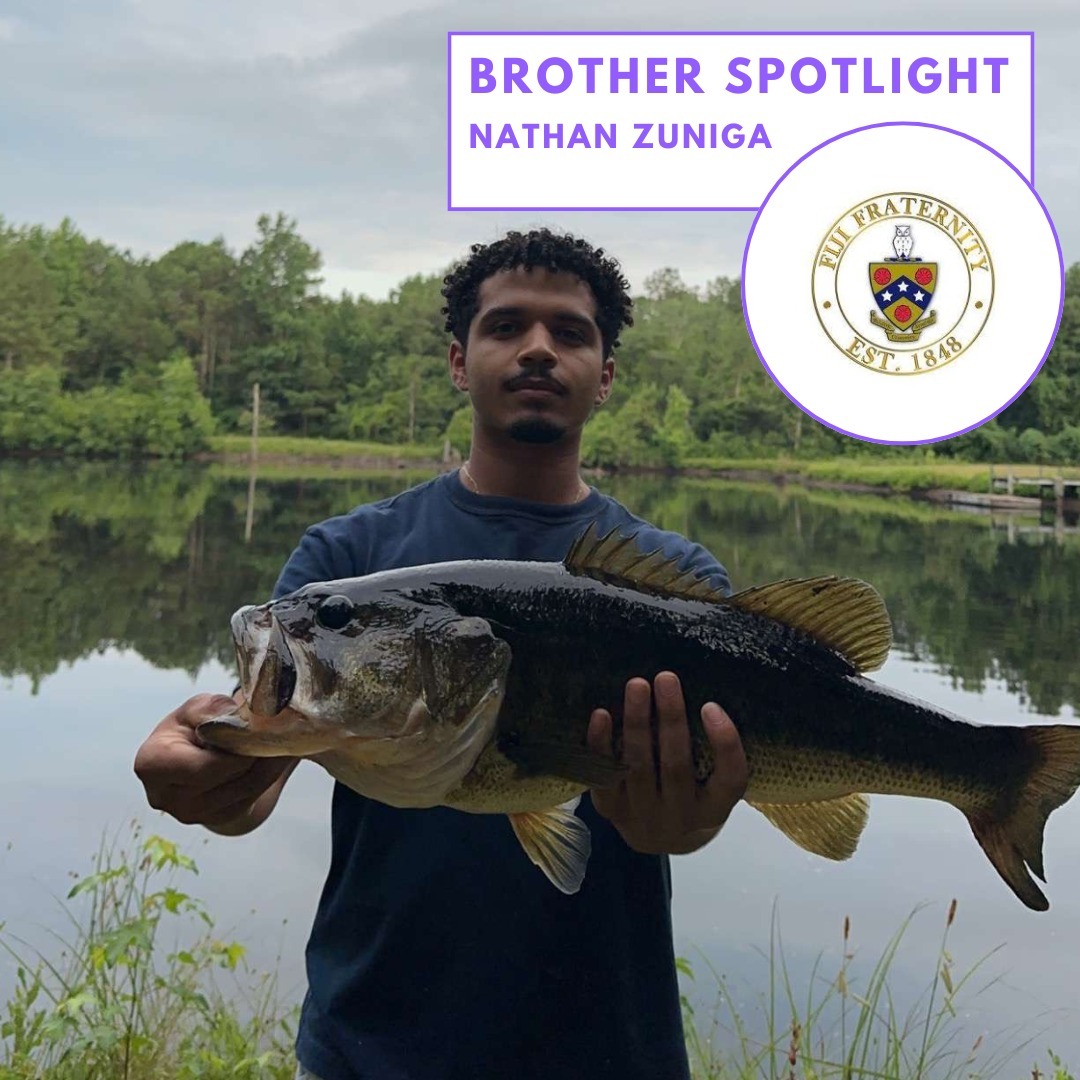 BROTHER SPOTLIGHT: Nathan Zuniga '25
Major: Finance
Minor: Accounting
Hometown: Clinton, NC
A general background of Nathan:
I am of Central American descent, as both my parents were born and raised in the small country of Honduras. I grew up in the small town of Clinton, North Carolina, and I am the middle child of three sons. I have a strong passion for soccer as I have been playing my entire life and my favorite team is Barcelona.
What are you involved with at OWU:
During my time at OWU I served in various clubs. I was once a member of VIVA, the Spanish Club, I served as the Community Relations Director for IFC, I reestablished the OWU Soccer Club and served as its president, and currently I am the historian for FIJI.
What is your favorite FIJI memory:
My favorite FIJI memory is not attributed to one specific moment, but rather the moments we share attending soccer games. The atmosphere of attending the games is electric and it’s always a fun moment with my brothers cheering and supporting our soccer team and my brothers on the team.
Where do you see yourself post-graduation:
Post-grad I see myself moving back to my home state of North Carolina and pursuing a career in the finance service industry and leaving my mark on the world.
What advice would you give to everybody in the chapter:
Be confident in everything you do and believe in yourself, overcome your mind and success will follow, most of the time, our mind is our greatest enemy.
Nathan is an outstanding member of our fraternity and we are proud to call him a brother.
#brotherspotlight #phigammadelta