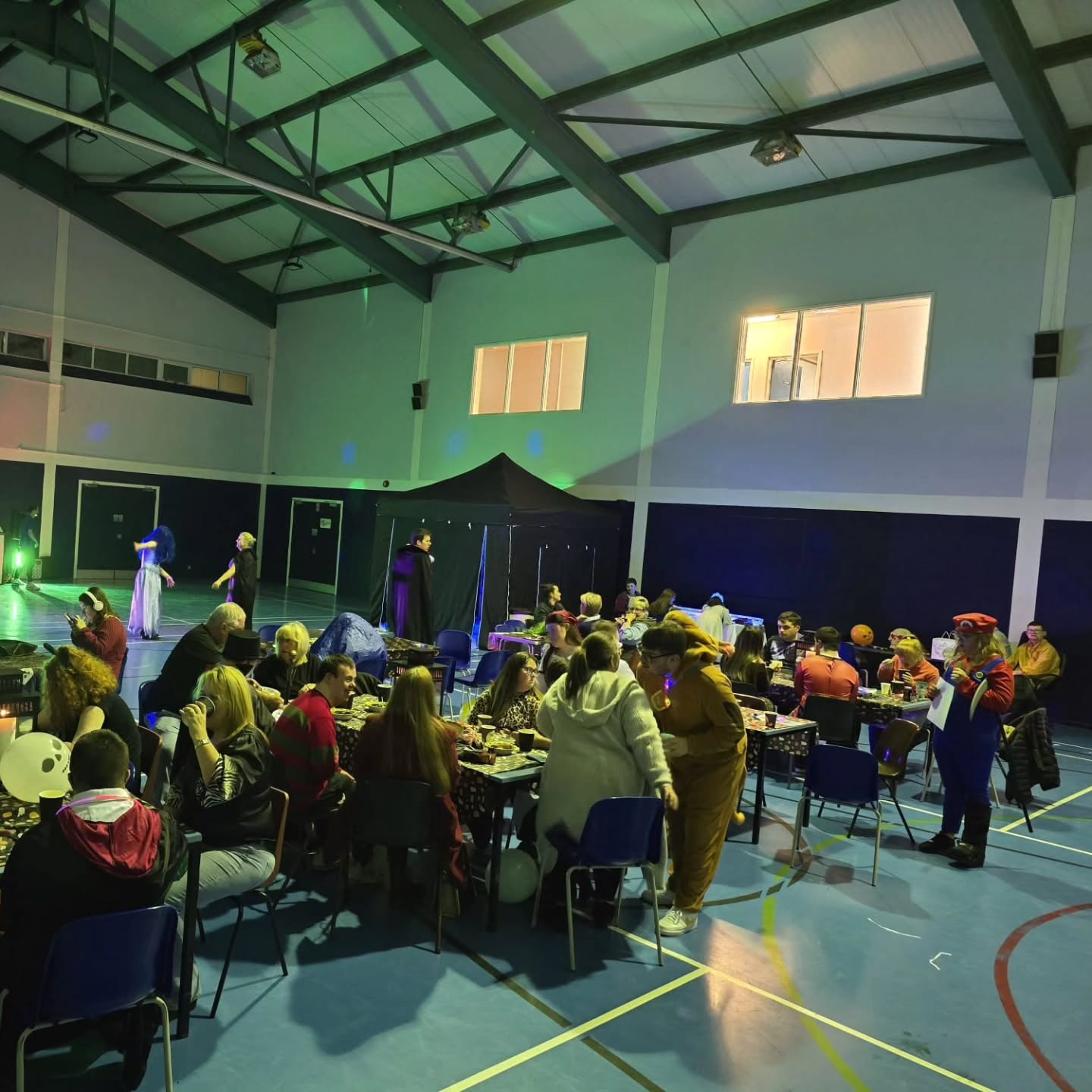 What an awesome Halloween Glow Party! Over 80 people attended. Thanks to Lisburn Féile for sponsoring the event. We had a DJ, an UV sensory room and seasonally theme food. 🧙♀️🪄