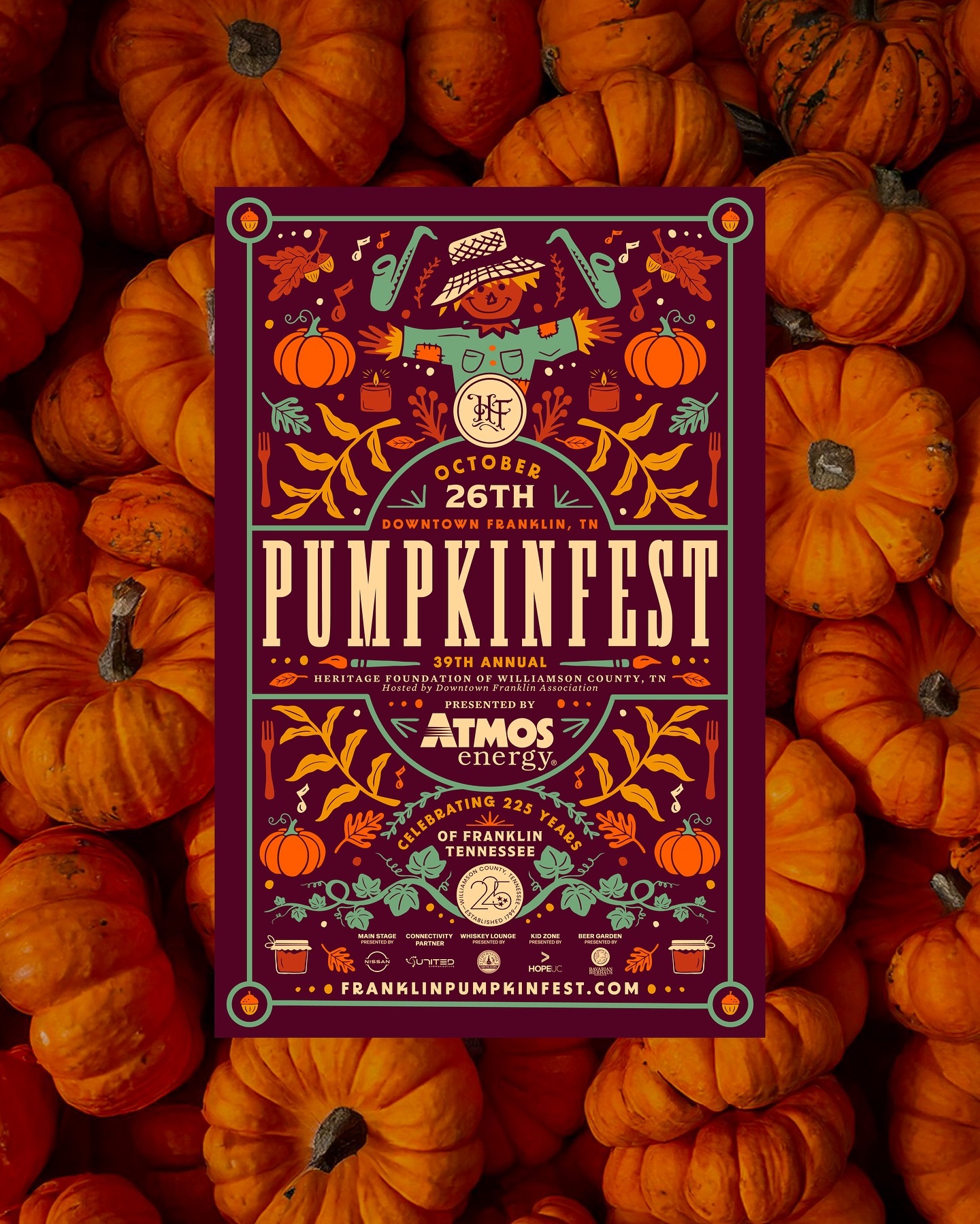A look at the poster we designed for Franklin, Tennessee’s Pumpkinfest that took place this weekend. 🍂
#festivalbranding #branddesign #branddesigner #designinspo #posterdesign #illustration #fallfestival #creativebusiness #creativeentrepreneur #branddesign #adobeillustrator #designbrew #designinspiration