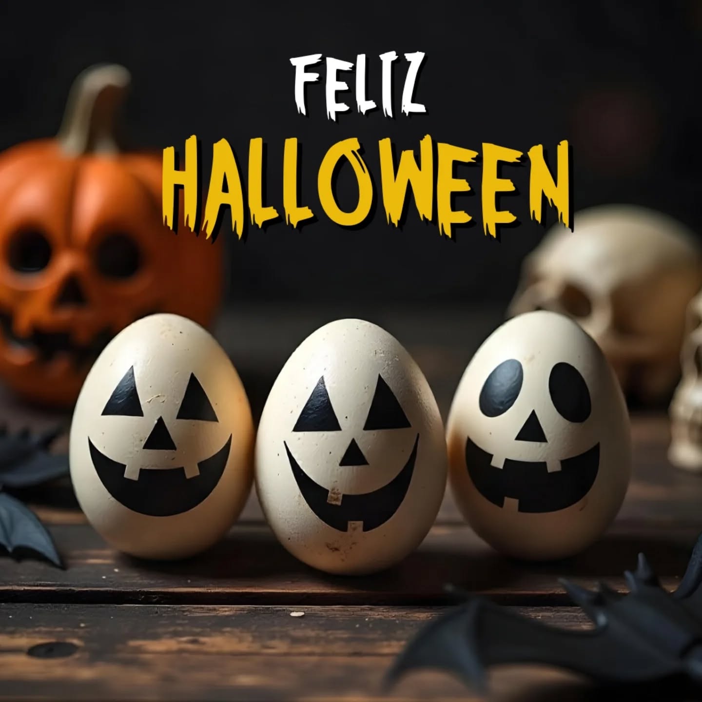 ¡Feliz noche de Halloween!🎃🎃
#halloween #huevosmonstruosos