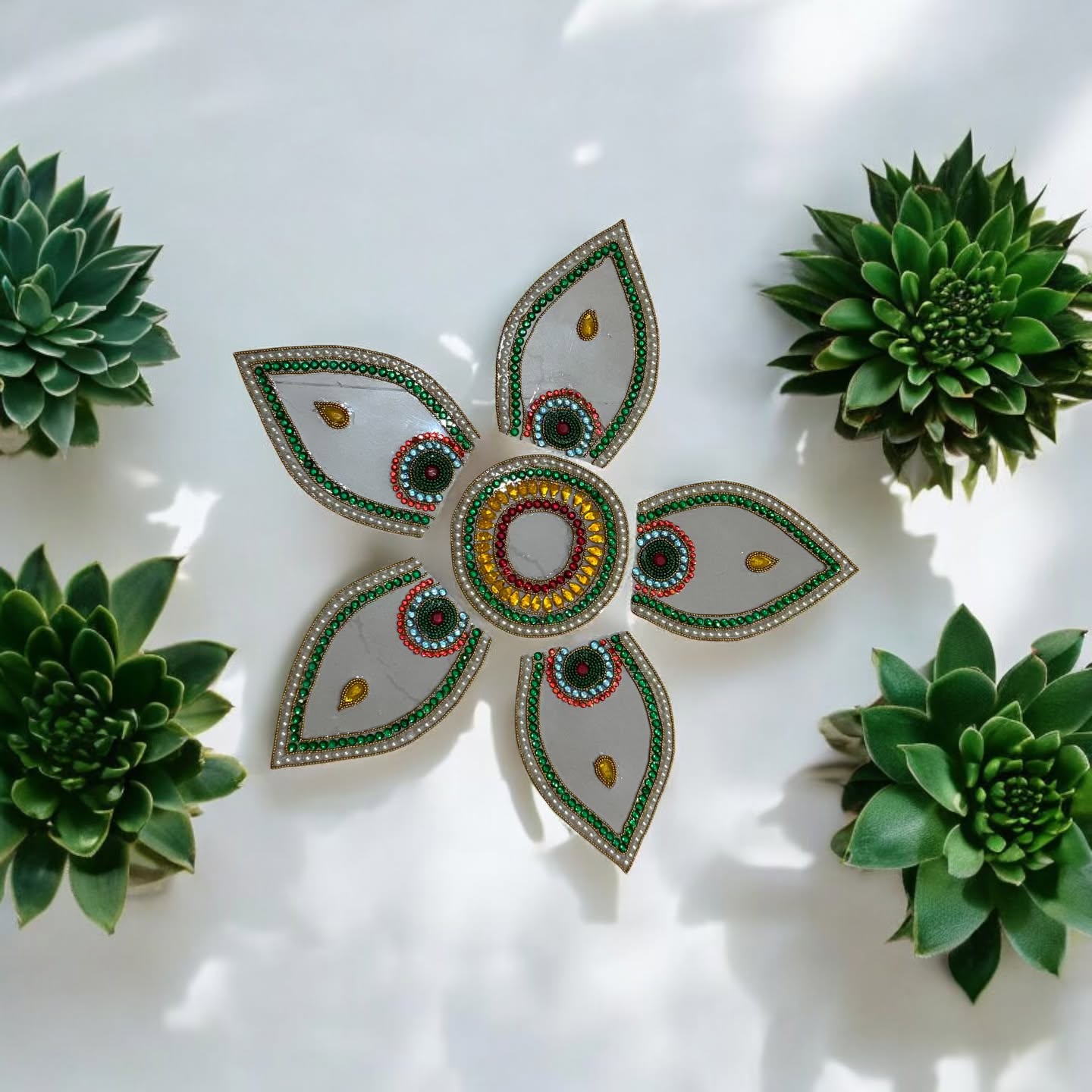 Acrylic rangoli to decorate your home this Diwali in a beautiful way ❤️
#acrylicrangoli #diwali #verahandicraftstore #diwaligift #diwalidecorations #rangoli