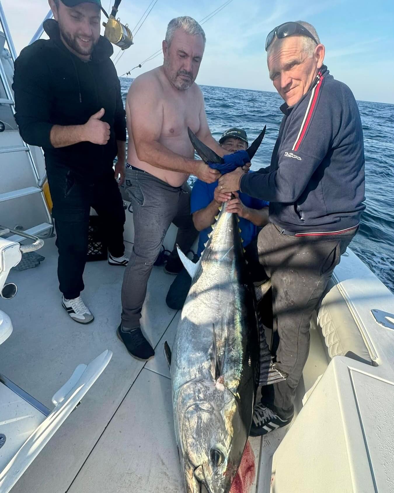 Capt J was running the Better Attitude yesterday. Ran offshore to go n catch some seabass. Fishing was lights out on the seabass, n jumbo pork chop porgy’s. Caught a few bluefish as well. Great fishing out offshore. We picked up n ran inshore n tried for a tuna . Saw the birds working on a pile of bait. Made a tack to the pile n 3 rods went at the same time!!!!! 2 never came tight n the longrigger stay on. 45 min later catch a beautiful 65 inch bluefin. Call now to come n catch one of these awesome fish . Great time of the year now folks. Come n make some memories!! 561 578 2710 #sidejobcharters #tuna #tunafishing #bluefintuna #yellowfintuna #longfintuna #whotemarlin #bigeyetuna #njfishing #bogansrods #reelseat #pennfishing #manasquaninlet #squan
#ptpleasant