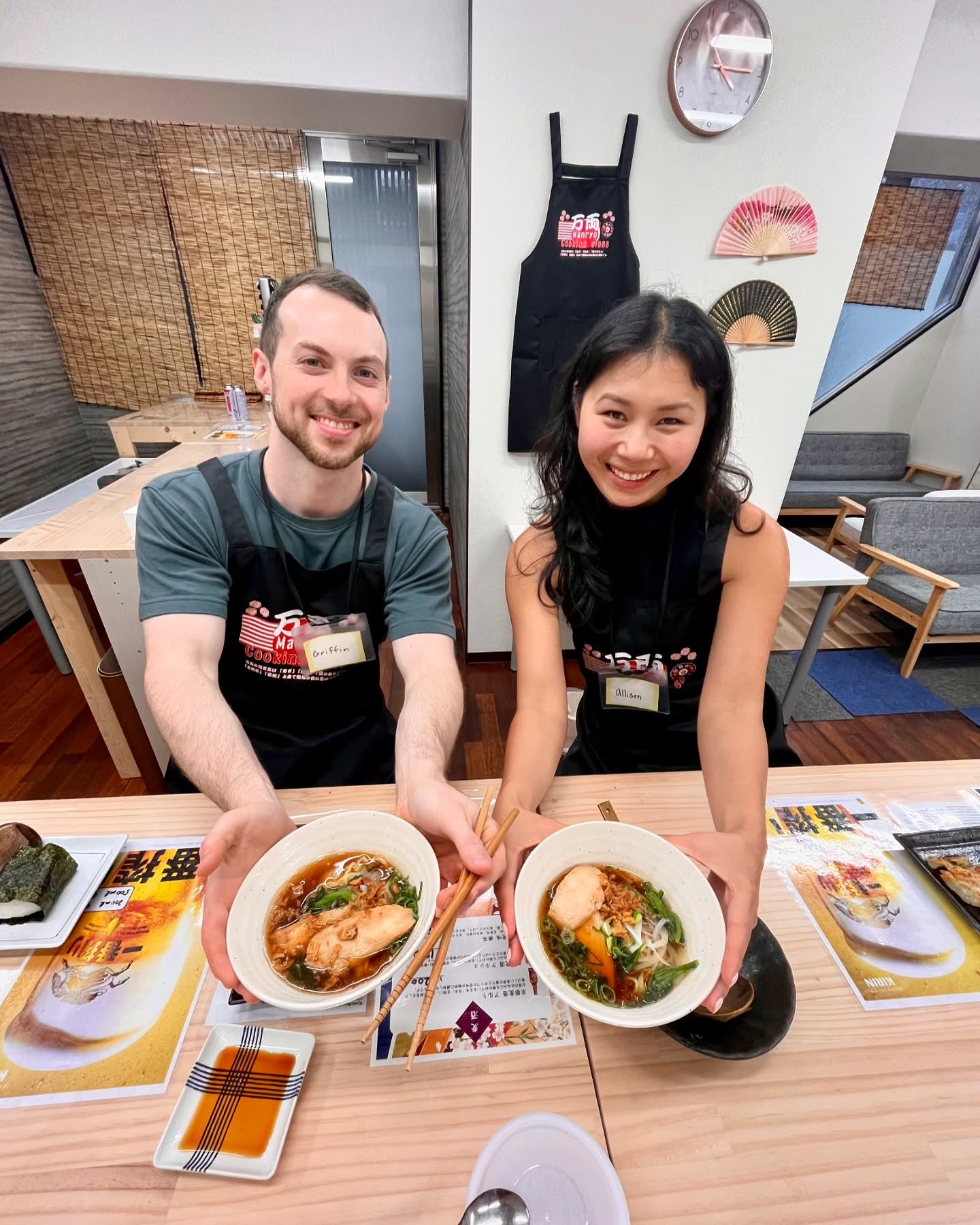 Hello! We are Manryo cooking class.
We had amazing time with Allison and Griffin🥰
Thank you for finding us and coming!!
We just read your review on goggle map and appreciate a lot of your kind words 🤦♀️💞💞
Have a nice trip, Allison and Griffin🥰
#kyoto #cookingclass #japanesefood #ramen #gyoza