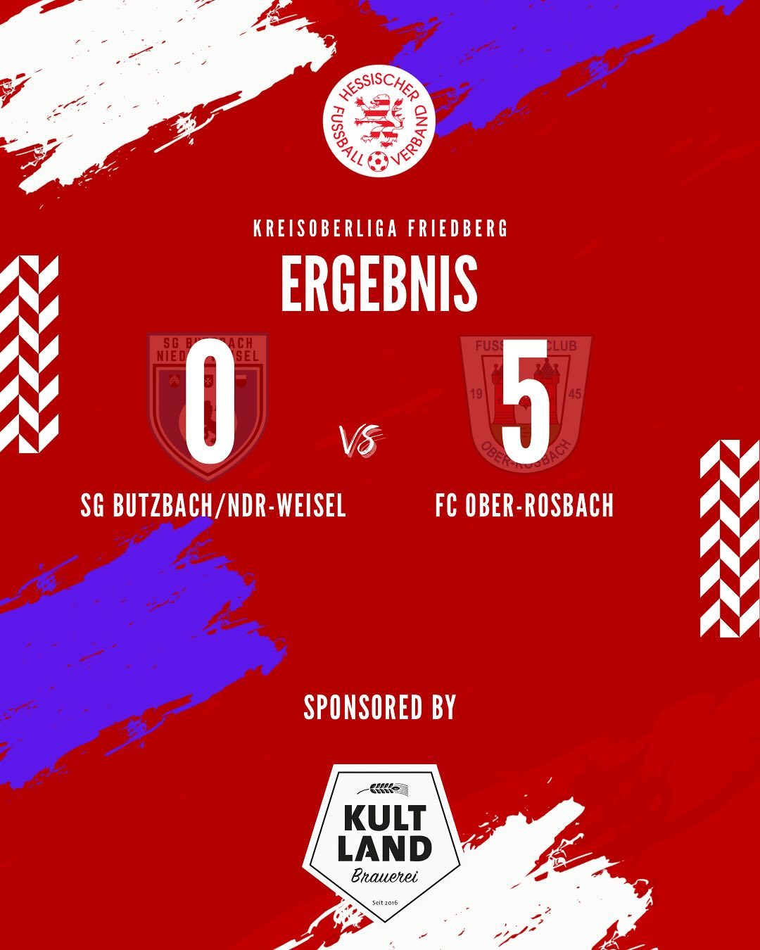 Siegesserien gehen weiter
Unsere Zweite konnte Ihr Heimspiel gegen die SG Blau-Rot Niddatal 2 souverän mit 4:1 gewinnen.
Die Erste musste Sonntagnachmittags in Nieder-Weisel antreten. Gegen die SG Butzbach/Nieder-Weisel zeigte man gerade in Durchgang eins eine souveräne und abgeklärte Leistung. So wurde jede sich bietende Torchance genutzt und man lag schon zum Halbzeitpfiff mit 5:0 in Front.
In Halbzeit 2 wurde das Ergebnis gut verwaltet und es blieb beim 5:0 Endstand.
#fco #oberrosbach #kreisoberligafriedberg #kreisligafriedberg