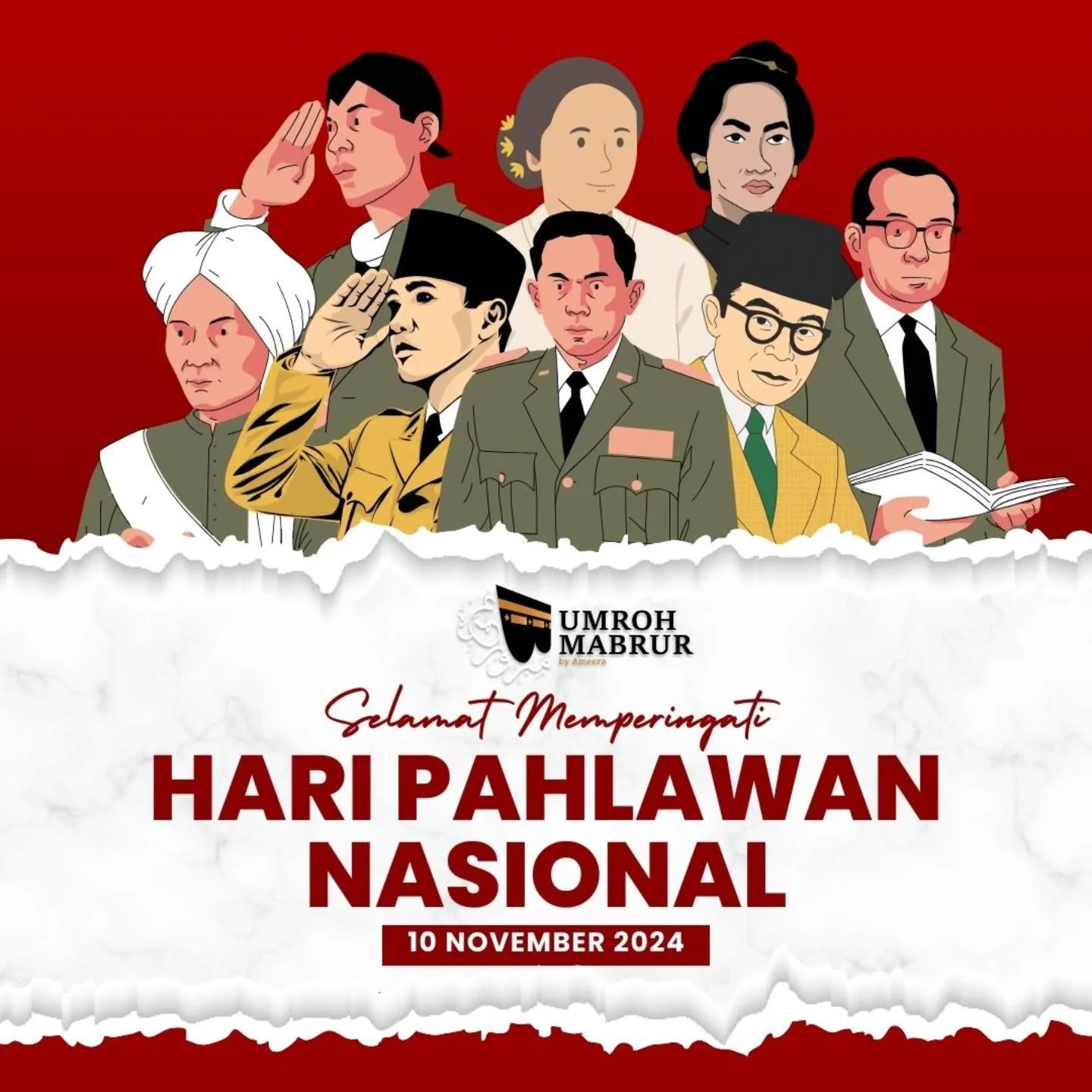 >>>
Selamat Hari Pahlawan 10 November 2024
PT. Ameera Hati Mulia merupakan Biro Perjalanan Haji & Umroh yang telah dipercaya selama lebih dari 10 tahun. Dengan izin SK Kemenag No.U.432 Tahun 2021 yang telah melayani ribuan jamaah Haji dan Umroh setiap tahunnya untuk melakukan Ibadah Haji & Umroh ke Tanah Suci.
Semoga Alloh memudahkan kita untuk dapat menunaikan Ibadah Haji & Umroh. Aamiiin
Hubungi Umroh Mabrur by Ameera
𝟬𝟴𝟱𝟵-𝟯𝟱𝟬𝟬𝟬-𝟳𝟬𝟬
#umrohmabrur #umroh #umrohmurah #umrohhemat #umrohpromo #haji #hajikhusus #hajifuroda #makkah #madinah #jeddah #umrohbackpacker #umrohplus #hajiindonesia #umrohindonesia #semuabisaumroh #umrohramadhan