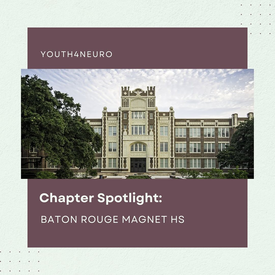 Youth4Neuro is beyond excited to introduce a new chapter at Baton Rouge High School in Louisiana! 🧠
Can’t wait to see what they accomplish.
Want to start your own chapter and gain leadership experience AND be on the Y4N Chapter Board?
Join now by filling out the form in our bio!
#youth4neuro #y4n #neuroscience