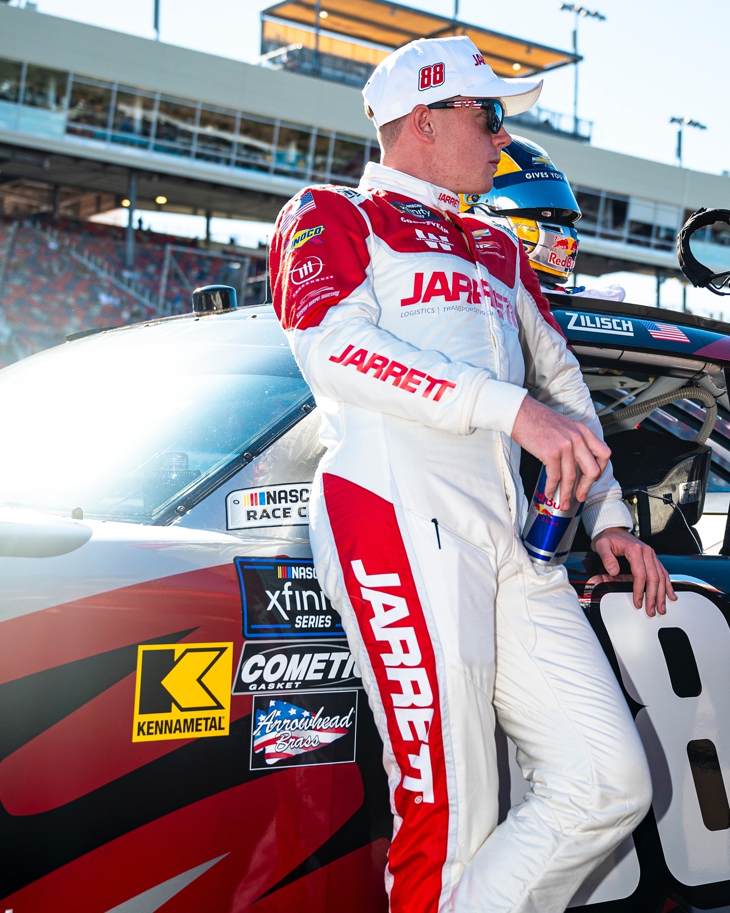 Great way to end my 2024 season finishing 4th in the Xfinity season finale! Proud of @jrmotorsports on winning the championship with @j_allgaier! Can’t wait for next year with this team💪🏼