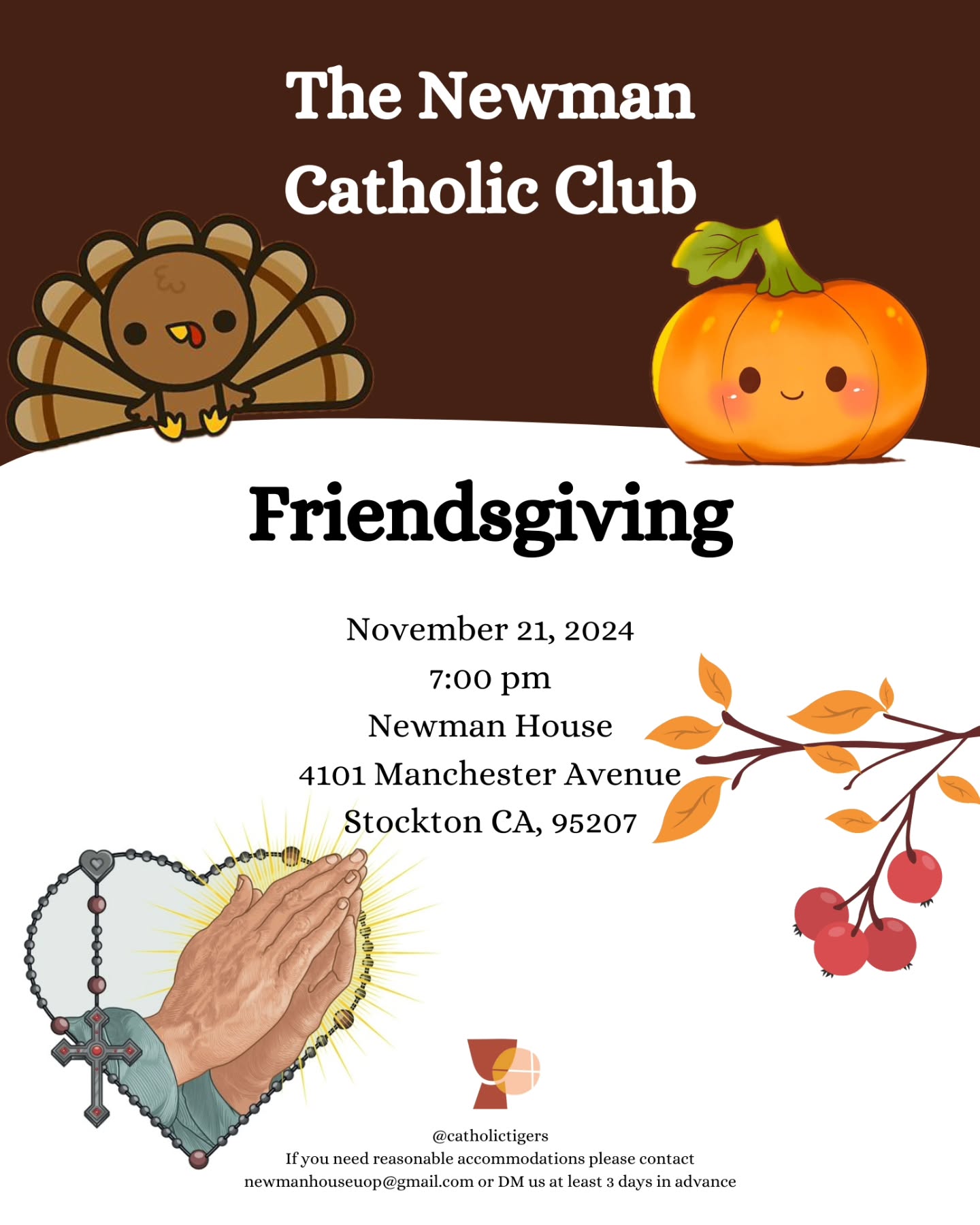 Join us for FRIENDSGIVING POTLUCK!! Bring a dish 🍲😋✨️