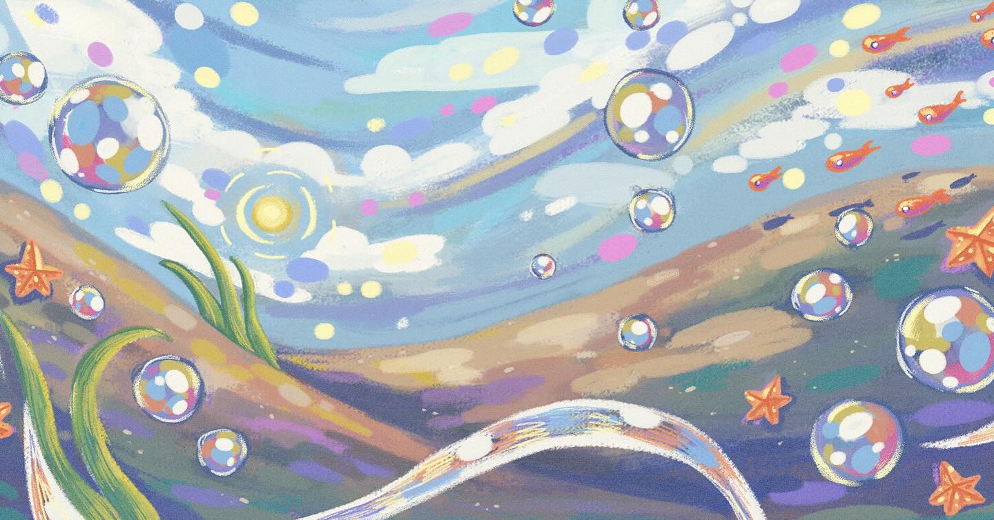 Sumérgete en un remolino de maravillas submarinas con la colección Ocean de Sumsun. 🌊✨ Donde las burbujas llevan destellos de luz y los Summies marinos, como Tuga y Shelby, nadan en la corriente de la fantasía. ¡Prepárate para sumergirte en una ola de aventuras! 🐠 #SumsunOcean #ocean #ilustration #ilustracion #sumsun #oceano