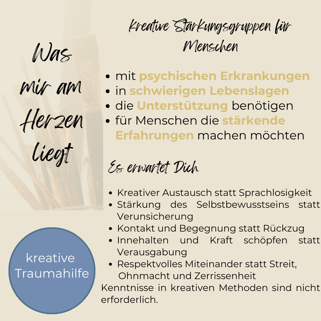 #kreativetraumahilfe
#ergotherapie #kreativestärkungsgruppe #kreativetherapie