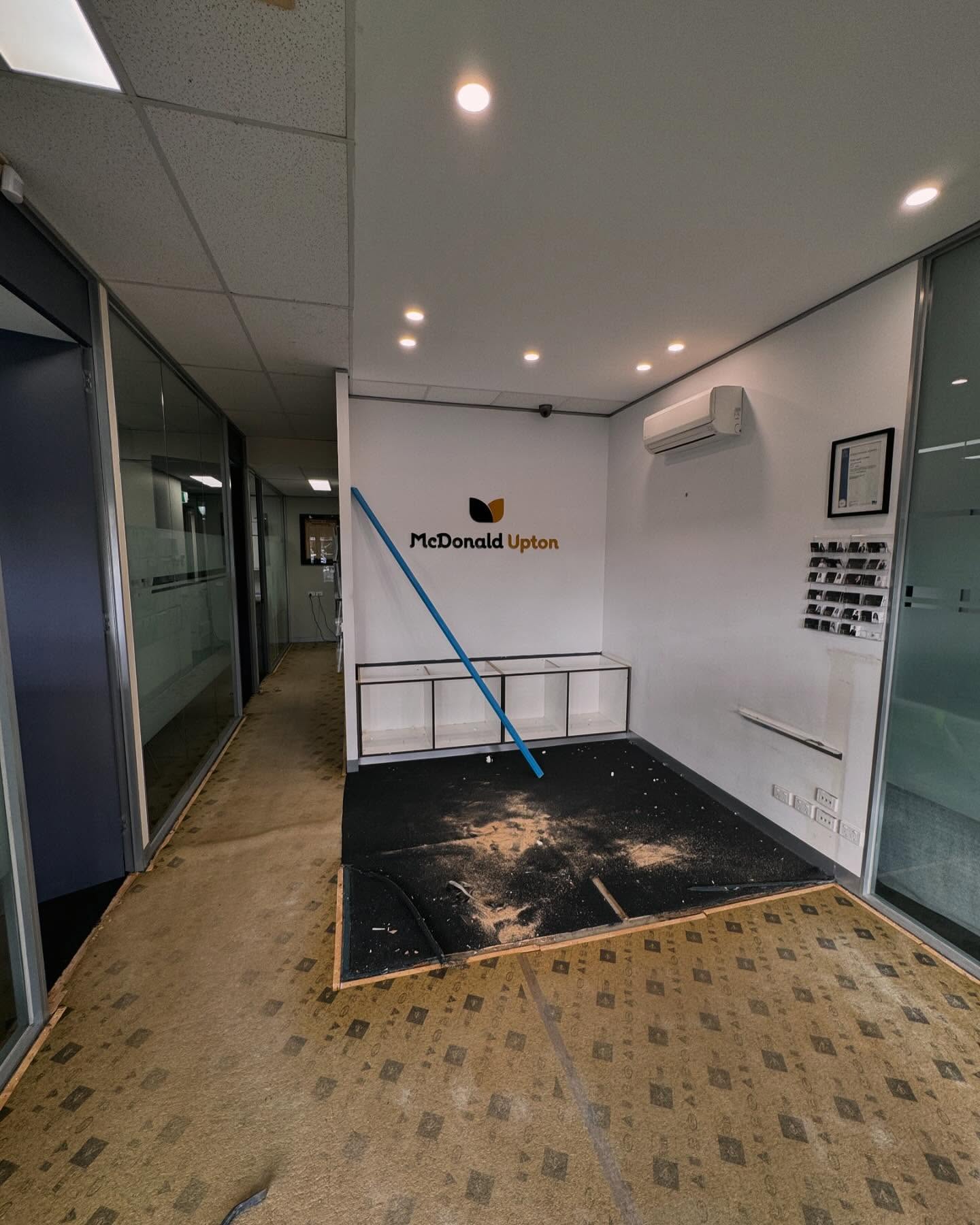 Office fit out // Essendon
Looking forward to seeing the final product once the stone is in!