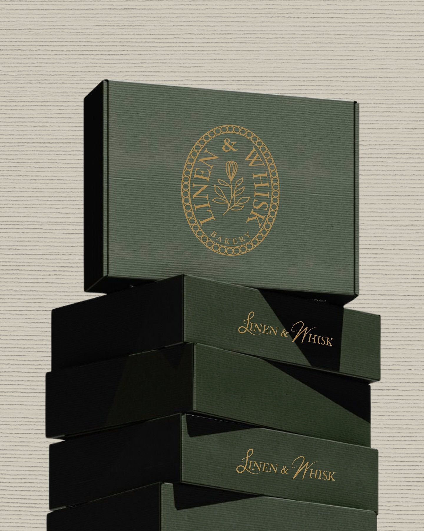 LINEN & WHISK
1/3
“Linen & Whisk” is a bakery brand rooted in values of quality, craftsmanship, and a deep connection to nature. Inspired by timeless artisanal methods, the brand uses natural ingredients to create thoughtfully crafted baked goods. The deep green and soft gold branding, with a logo featuring a wreath encircling a whisk and sprig motif, reflects a commitment to authenticity and creativity. Linen & Whisk offers a warm, welcoming experience, inviting customers to savor the artistry in every bite and feel connected to the wholesome, organic values that define the brand.
- Deep Dive into Design -
The “Linen & Whisk” branding combines carefully chosen font styles with a hand-drawn “L” and “W” that add a personal, artisanal touch to the design. The primary logo features a refined serif font paired with a circular logo mark—a wreath encircling a whisk and sprig motif—that captures the brand’s dedication to craftsmanship and natural ingredients. The deep green and soft gold color palette conveys an organic, luxurious feel, with green symbolizing freshness and gold adding warmth and elegance. Together, these elements create a sophisticated and inviting brand identity that reflects Linen & Whisk’s values of quality and authenticity.
#BrandingDesign #LogoDesign #BrandIdentity #CreativeDesign #LuxuryBranding #OrganicBranding #VisualIdentity #Craftsmanship #CustomLogos #ArtisanalBranding #SustainableBranding #DesignInspiration #BrandingExpert #BrandingStudio #FoodBranding #CreativeBrandIdentity #GraphicDesign #GraphicDesigner #DesignCommunity #TypographyDesign #DesignAgency #BrandDesign #LogoDesigner #DesignStudio