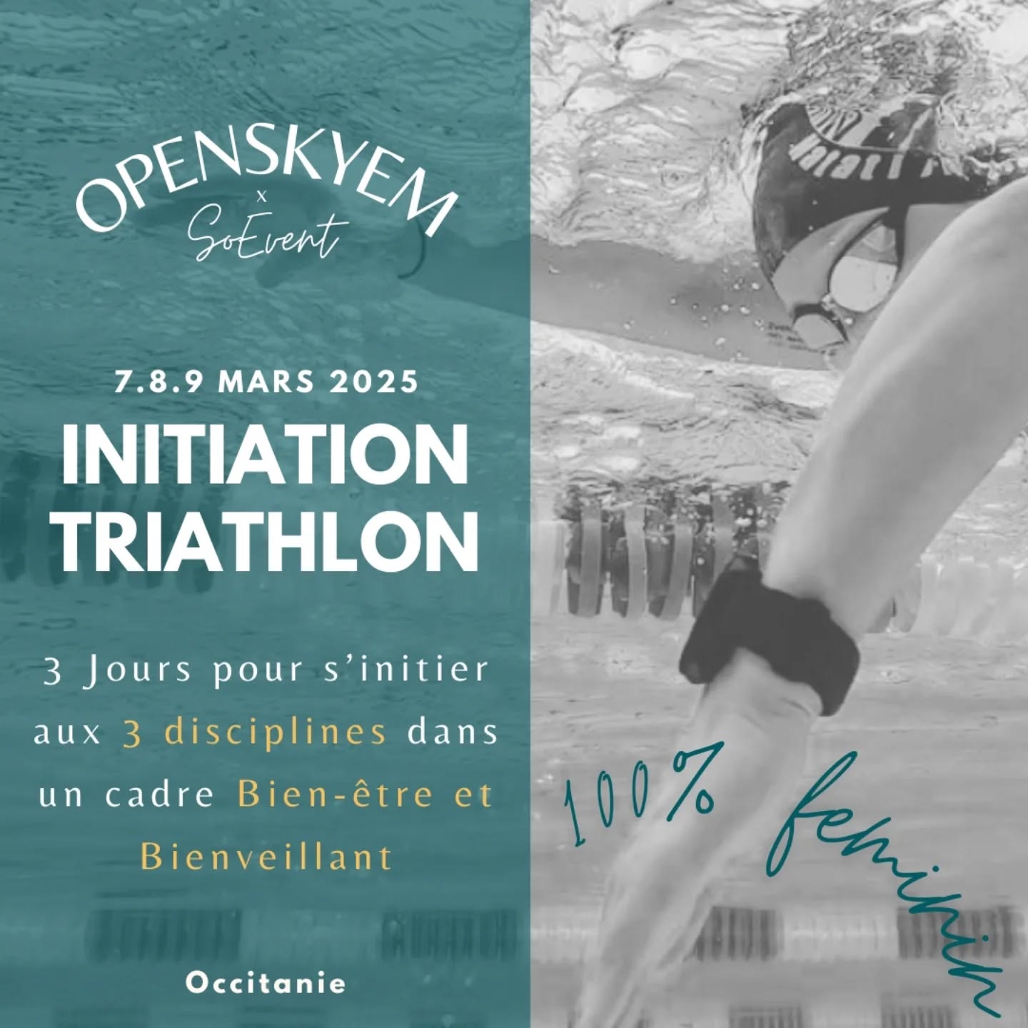 âš OpenSkye x So Event âš
Un partenariat exceptionnel pour un séjour inoubliable à seulement 1h de Toulouse !
12 places pour le séjour ! 15 places pour la formule dimanche !
đż Imaginez :
Un week-end pour dĂ©couvrir le triathlon( un sport complet accessible Ă toutes femmes)tout en bĂ©nĂ©ficiant đ en main de l'ultime confort d'une Ă©quipe Ă vos petits soins CAR vous le mĂ©ritez mesdames !đ„°
đžUn sĂ©jour bien-ĂȘtre entre filles, au cĆur du Tarn, dans une magnifique villa de charme avec :
đ§ Espace balnĂ©o & hydrothĂ©rapie privatisĂ©
đââ Piscine semi-olympique privatisĂ©e
đœ Pension complĂšte gourmande et saine, Ă©laborĂ©e par OpenskyeM pour rĂ©pondre aux besoins des sportives. Menu validĂ© par notre nutritionniste!(@nutri.julie JULIE Orsoni )
đ Lâobjectif ?
Vous initier au triathlon dans une ambiance bienveillante et motivante grĂące Ă nos coachs et moniteurs.
đđ§âđ€âđ§đ§âđ€âđ§đ§âđ€âđ§L'ĂQUIPE
@thomasdrape SO'EVENT Amélie @openskyem_evenement -@yves_antoine_guigou @emieseban Consultante à distance visio masterclass pour le format initiation.
@Severine Jouan cycliste renommée
@nutri.julie cyclisme et micronutritionniste sport dâendurance
Le Triathlon, un sport aux 3 facettes complémentaires pour une hygiÚne de vie équilibrée, un dépassement de soi, et une touche de fun !
â ïžTarif early bird pour les Duo copines 619⏠les 2 places chambres lit en 160cm!
đŻ Et pourquoi pas⊠dĂ©crocher votre premier dossard en juin ?
âš Le bonheur est dans lâinconnu, alors autant le rendre confortable avec @OpenskyeM et @thomasdrape đȘ
đ Rejoignez-nous pour ce premier sĂ©jour unique, oĂč dĂ©passement de soi, joie et partage seront au rendez-vous.
En partenariat avec @lapierretoulouse
@reines.art Textile féminin cycle
@abus_france ABUS Casque haut de gamme
@gorillaman_triathlon Montauban
@devenir_triathlete podcast
đ
Date :7.8.9 Mars ou seulement le dimanche
đ Lieu : Tarn (1h de Toulouse)
Des partenaires investies pour la pratique du sport féminin,
đ
#OpenSkye #SoEvent #TriathlonPourToutes #SportEtBienEtre #SéjourInoubliable #TriathlonInitiation #Tarn#retraite #SejourFeminin #retraiteyoga #stagesportif #Triathlon #SportEtBienEtre #retraitefemme #girlsonly #