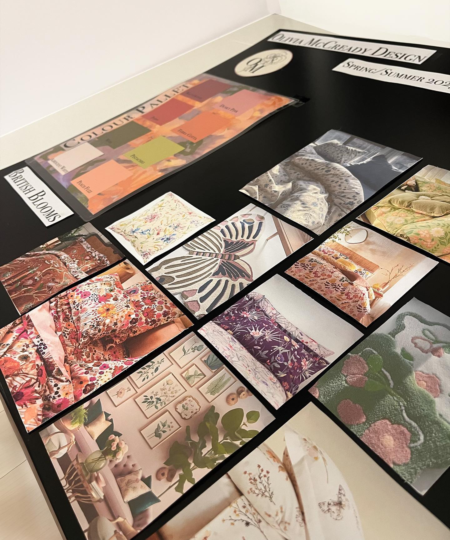 Initial inspiration board for my Spring/Summer 2025 collection. I will be at the University of Sunderland Christmas Market on 28th November at 11am, where I will be selling my Autumn/Winter cushions, as well as showing what’s coming in the new year! @sunderlanduni #smallbusiness #christmasmarket #nature #textiles #textilesdesign #interiordecor #interior