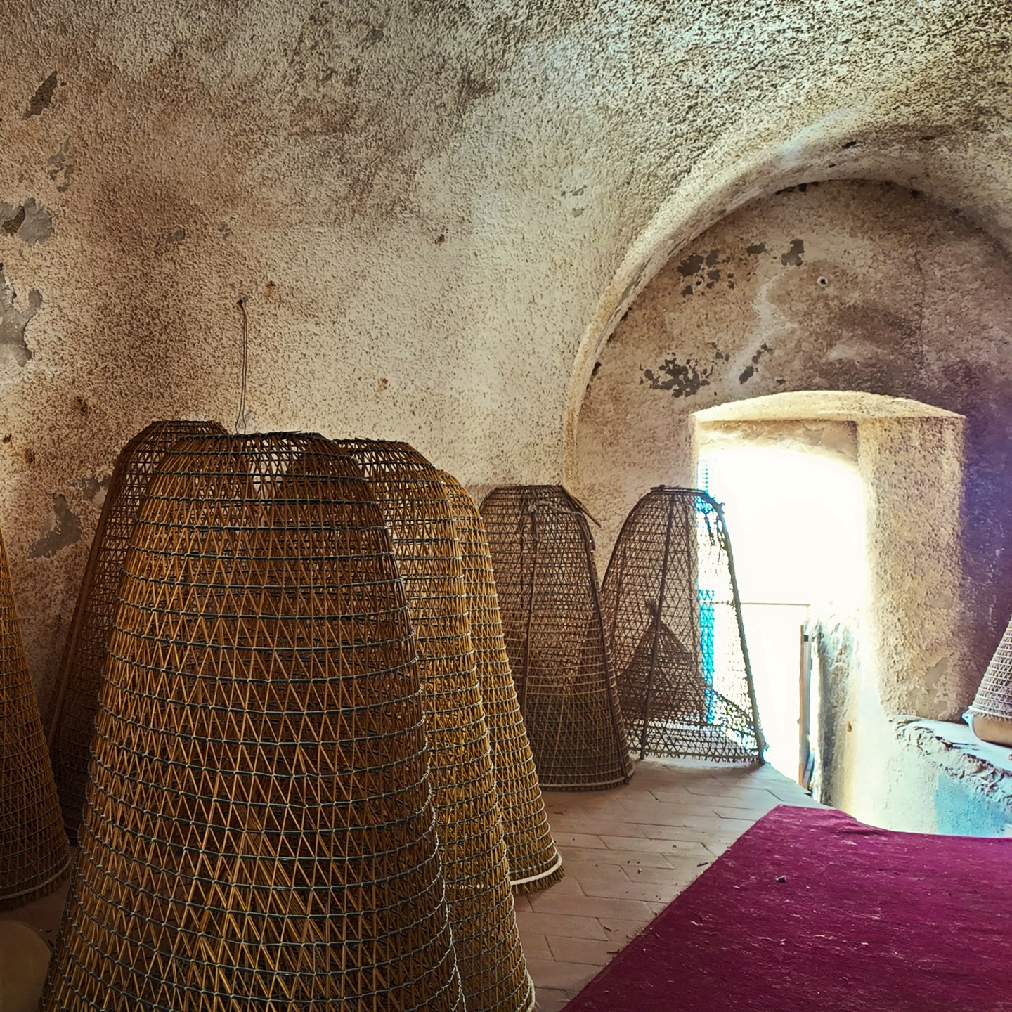 In the picturesque village of Ganzirri, nestled along the Strait of Messina, the Saracen Tower holds a timeless secret. Inside, the nasse of Pippo Arena—intricately handcrafted fishing traps—rest in quiet solitude, bearing witness to an ancient maritime tradition.
🌊 Every knot tells a story of the sea, of skilled hands, and a life intertwined with the rhythms of the Strait. This rare and precious craft, preserved within these historic walls, speaks to those who take the time to truly listen.
.
.
.
#CapoPeloro #VisitCapoPeloro #Ganzirri #Nasse #TraditionalFishing #StraitOfMessina #Messina #VisitMessina #Sicily #VisitSicily #SicilyUncovered #ExploreSicily #FishingCulture