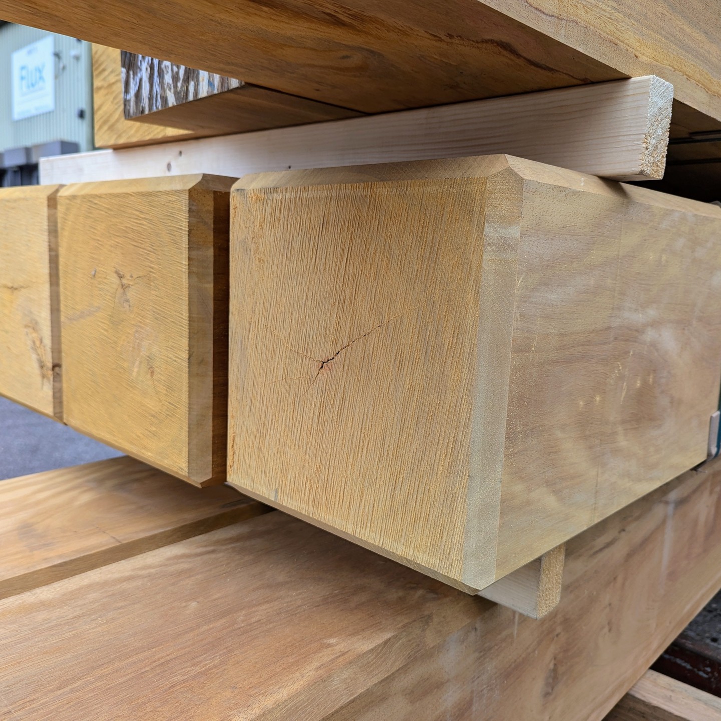 Fresh Sawn Opepe - FSC Certified
These gigantic beams of Opepe are being used for street furniture, no doubt they will look amazing once they are installed.
300 x 300 x 5000mm
300 x 300 x 2500mm
150 x 260 x 2000mm
40 x 260 x 2000mm
#hardwood #fsc #streetfurniture #woodworking #joinery #carpentry #timber #wood #landscaping #bench