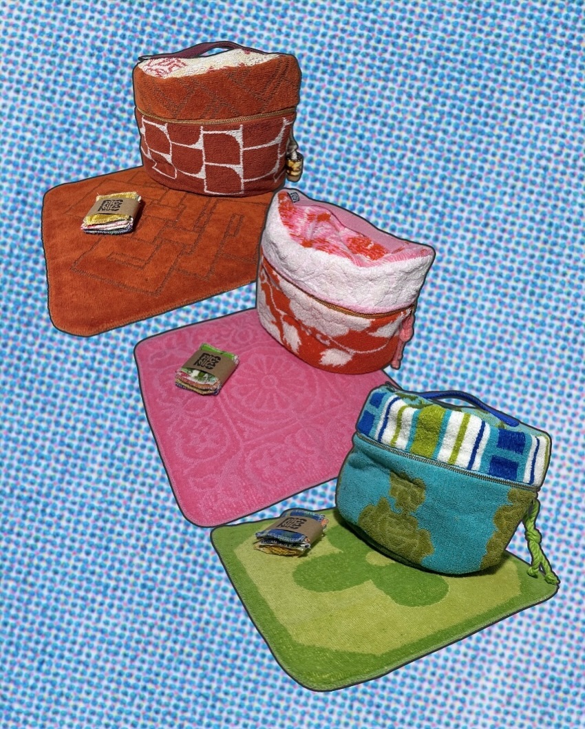✹ Cosmic Cases are BACK ✹ This time as the most perfectly giftable sets 🥰
Each set comes with:
✿ A one of a kind Cosmic Case
✿ A deadstock face towel
✿ A Set of 7 Reusable Face Pads
Each bag is one-of-one and made from vintage towels, vintage cotton lining fabric, cotton webbing, cotton cording and YKK zippers.
✿ These cosmetic cases were designed by Dani and sewn by Emmy Ruth, who meticulously crafted them using all vintage and pre-loved materials ✿