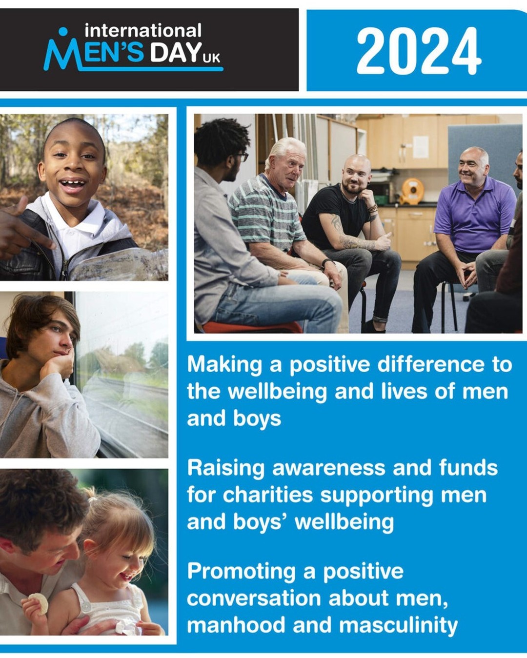 There are a number of charity helplines that will support men covering a range of topics including (but not limited to) mental health, domestic abuse and prostate cancer.
If you feel you need help or know a man or boy who does, please reach out to the helplines found here:
https://ukmensday.org.uk/gethelp/
#ukmensday