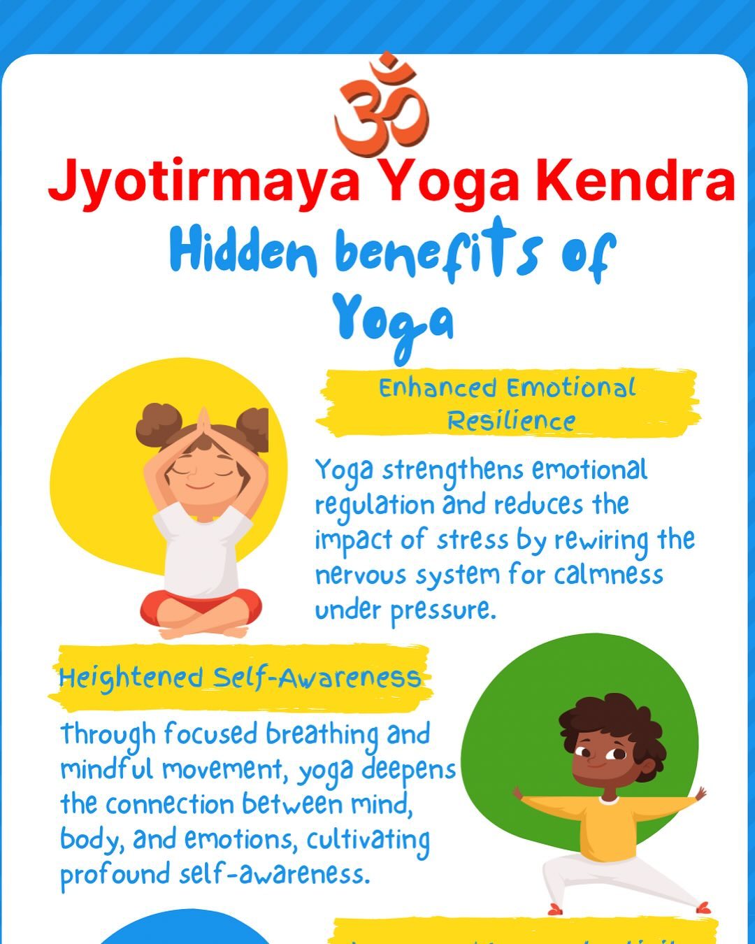 Discover the deeper benefits of yoga beyond the surface. 🌟
1️⃣ Emotional Resilience: Stay calm and grounded in any situation.
2️⃣ Self-Awareness: Unlock a profound connection with your inner self.
3️⃣ Neuroplasticity: Train your brain to adapt and thrive.
4️⃣ Energetic Alignment: Balance your energy for holistic well-being.
Ready to experience this transformation? Book your session at Jyotirmaya Yoga Kendra using the “Book Now” button! 🙏
#nonprofit #charity :
#YogaBenefits #MindBodyConnection #SelfAwareness #EmotionalResilience #YogaPractice #EnergyHealing #Mindfulness #Neuroplasticity #WellnessJourney #HolisticHealth #ChakraHealing #InnerPeace #YogaLife #MeditationPractice #YogaInspiration #MindfulLiving #YogaTransformation #StressRelief #YogaForLife #SelfDiscovery #HealingEnergy #YogaEveryday #WellnessLifestyle #JyotirmayaYogaKendra #YogaCommunity
:
✨ Book with us at Jyotirmaya Yoga Kendra and start your journey to transformation! Use the “Book Now” button to reserve your spot. 🙏