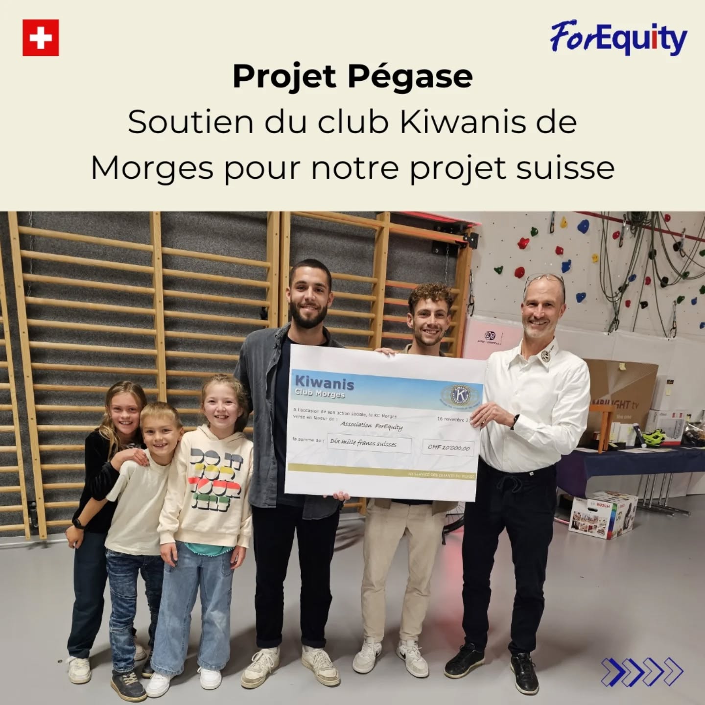 Un grand merci aux membres du club Kiwanis de Morges et à toutes les personnes présentes lors de cette soirée de soutien ❤️