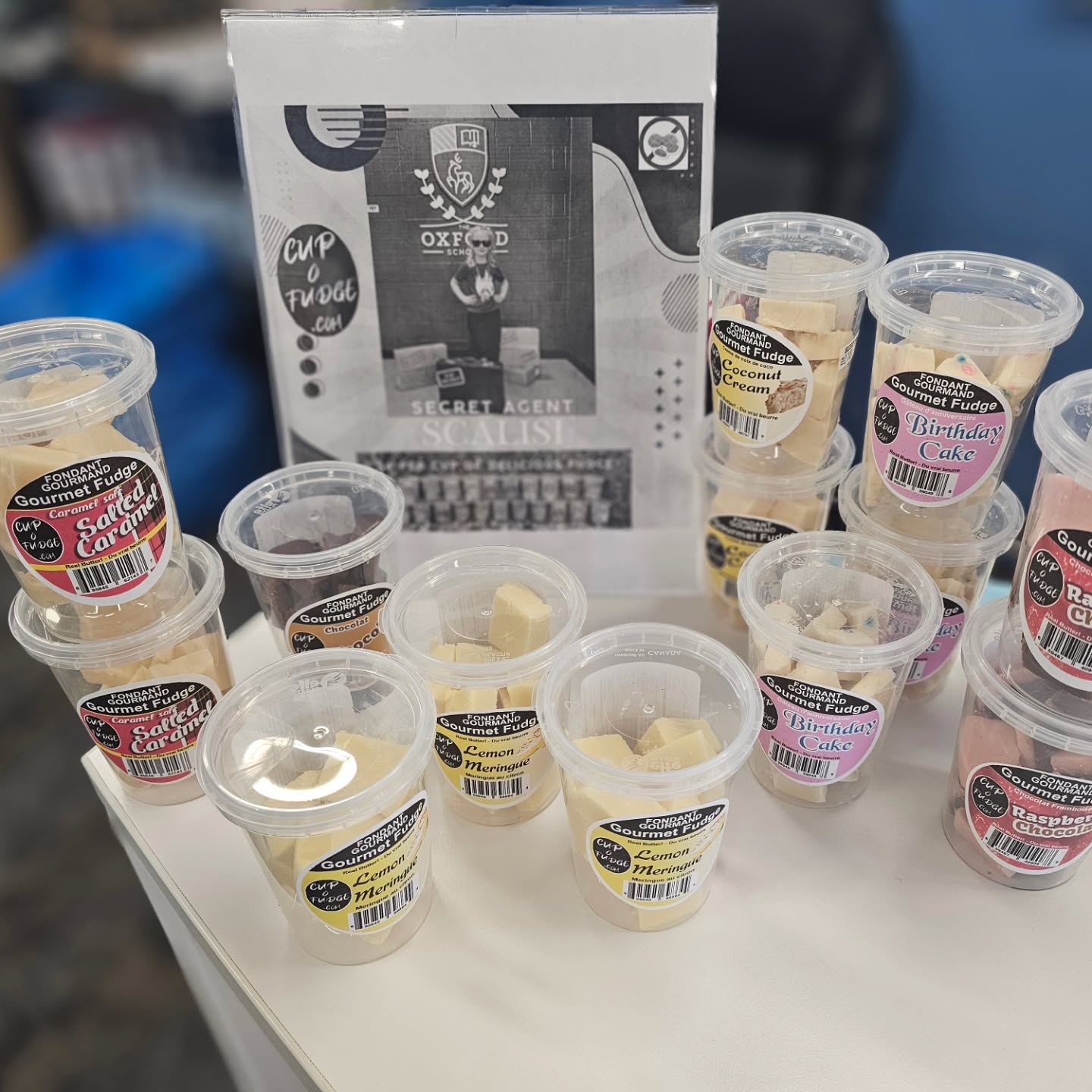 Do you like FUDGE??!! Help us support my daughter's school with their latest fundraiser! All proceeds help support @theoxfordschool.ca $6 each no tax! Available here at Woodstock's Water Shop, 196 Springbank Ave