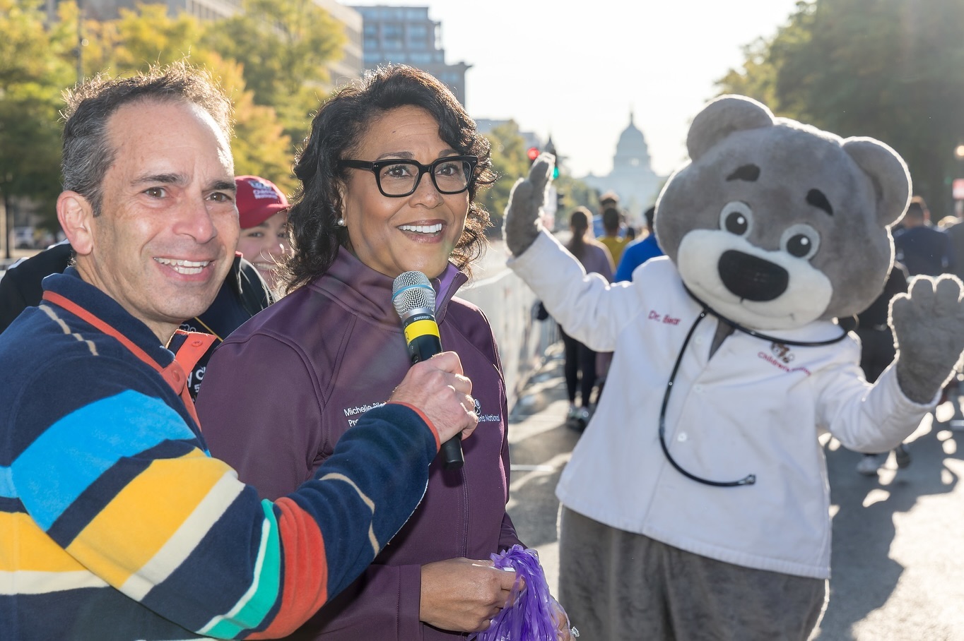 Photos from an inspiring morning on Pennsylvania Avenue for the Race for Every Child 5K benefiting @childrensnational. A record setting field of over 8,000 runners raised more than $1.85 million-most ever! Loved interacting with the families, current and former patients, hospital staff, and all those who brought joy to the start line.
